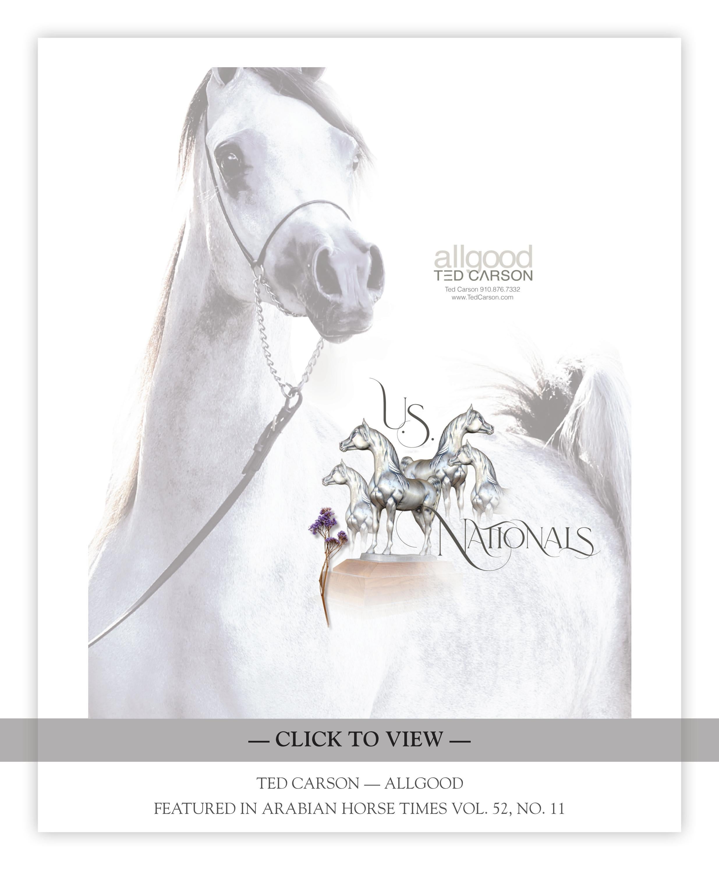 Ted Carson Allgood 2022 U.S. Nationals by Arabian Horse Times Issuu