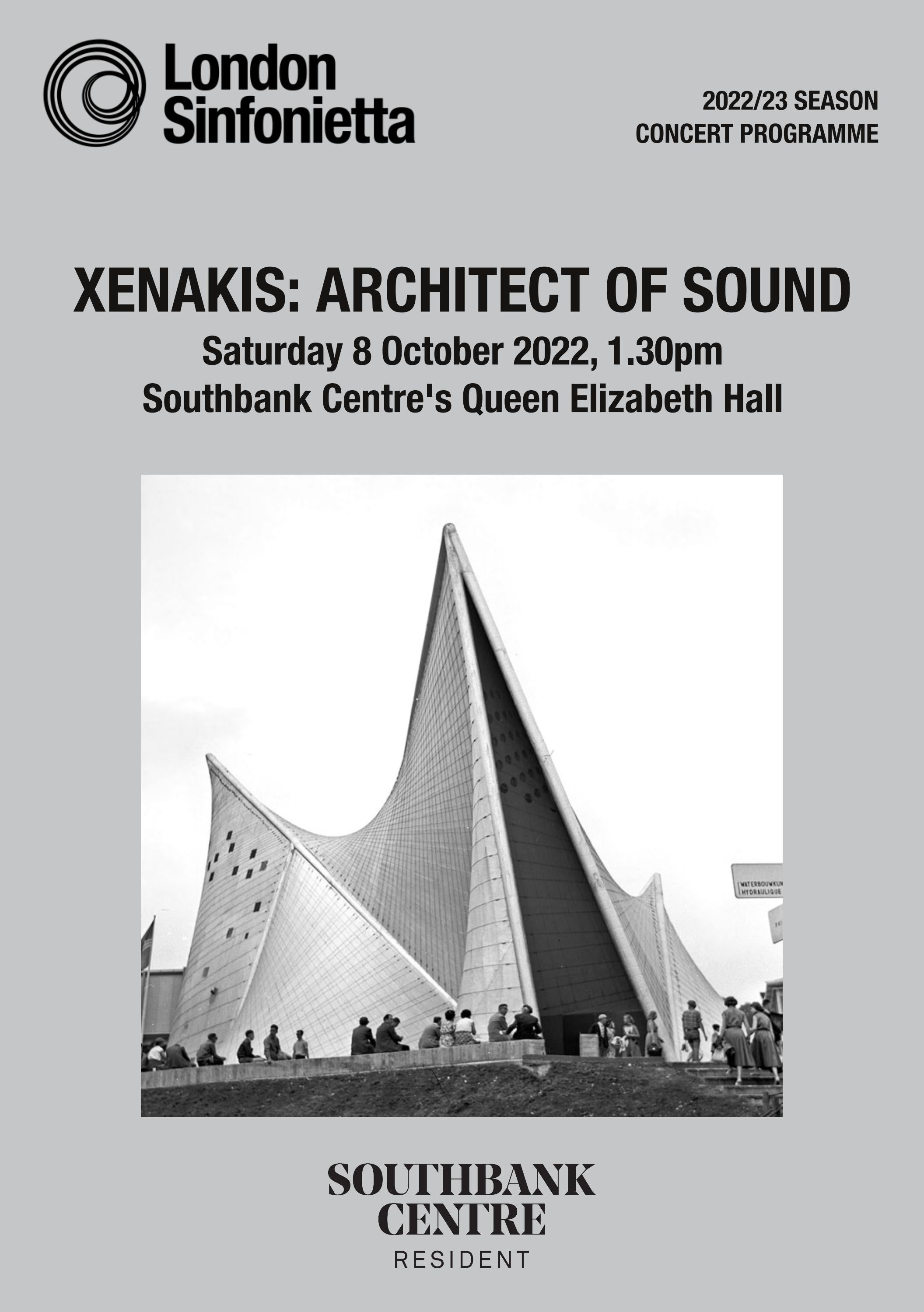 Xenakis Architect of Sound by London Sinfonietta Issuu
