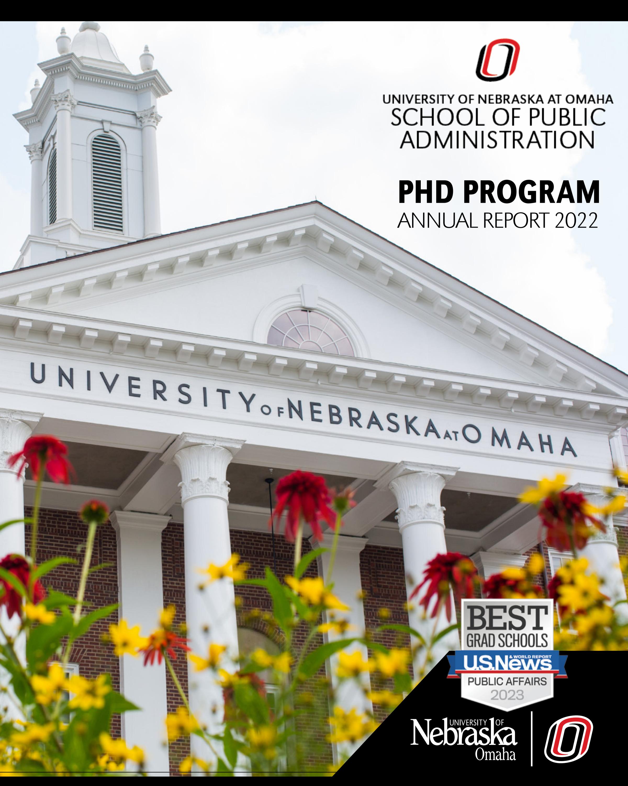 University of Nebraska at Omaha PHD Program Annual Report 2021/22 UNO