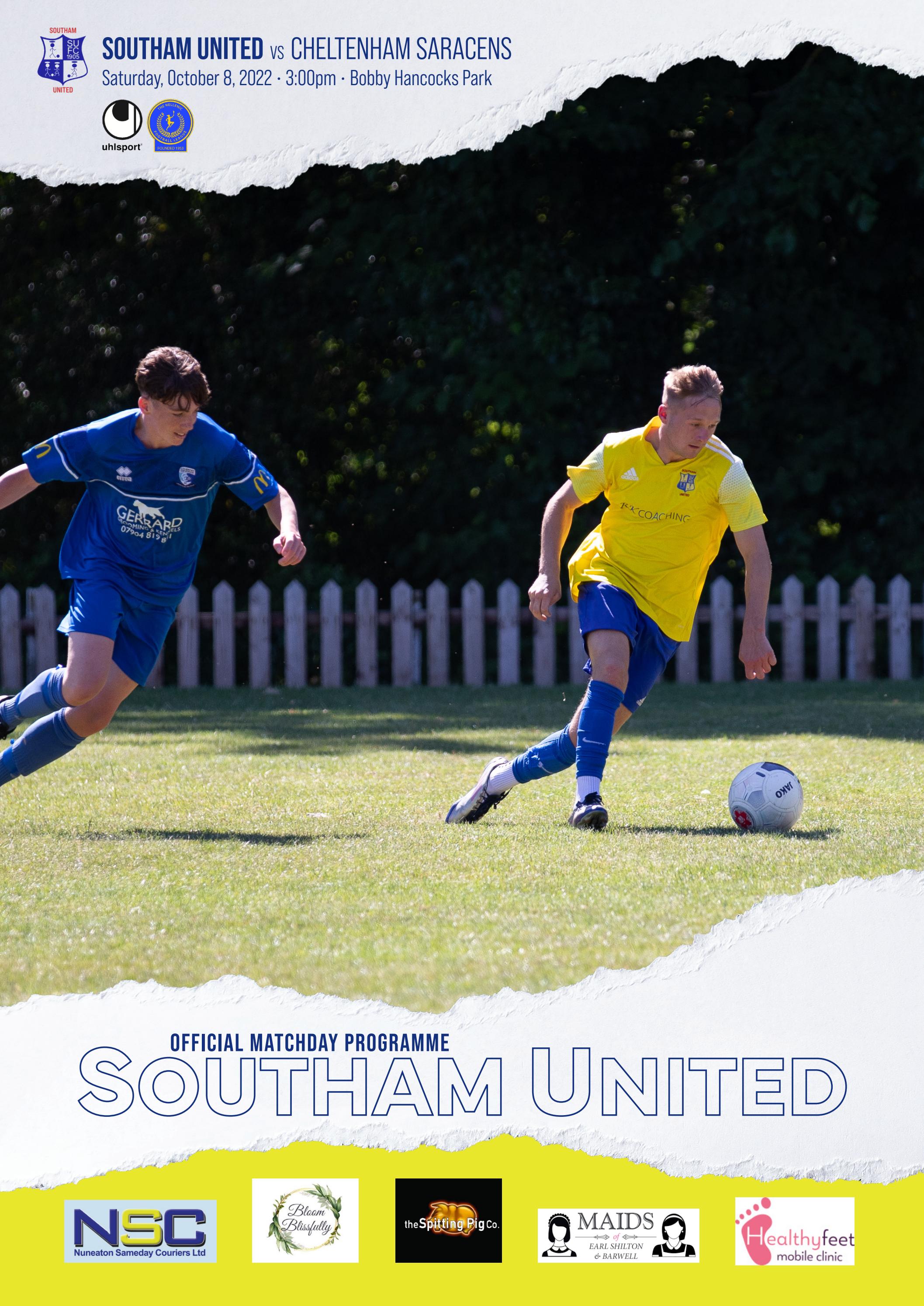 Southam United vs Cheltenham Saracens Matchday Programme by Southam