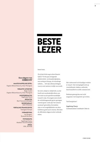 cebeo nv 灯饰目录 · 家居 8 - 智能 灯饰 : het licht van 德文 toekomst 第 3 页