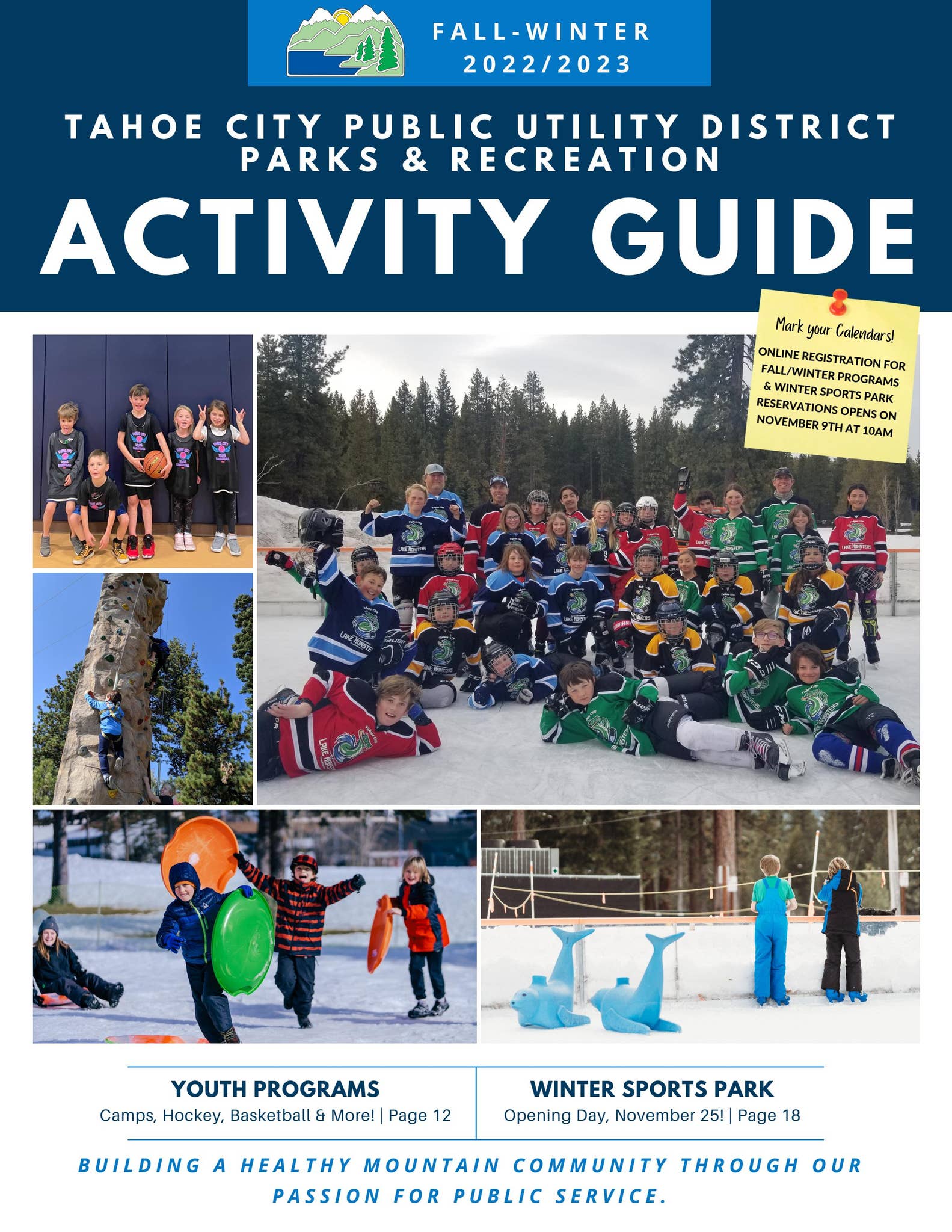 2022-2023 Fall/Winter TCPUD Parks & Recreation Activity Guide by Tahoe ...