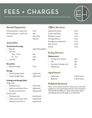Fee Sheet by Eagan Heights Apartments Issuu