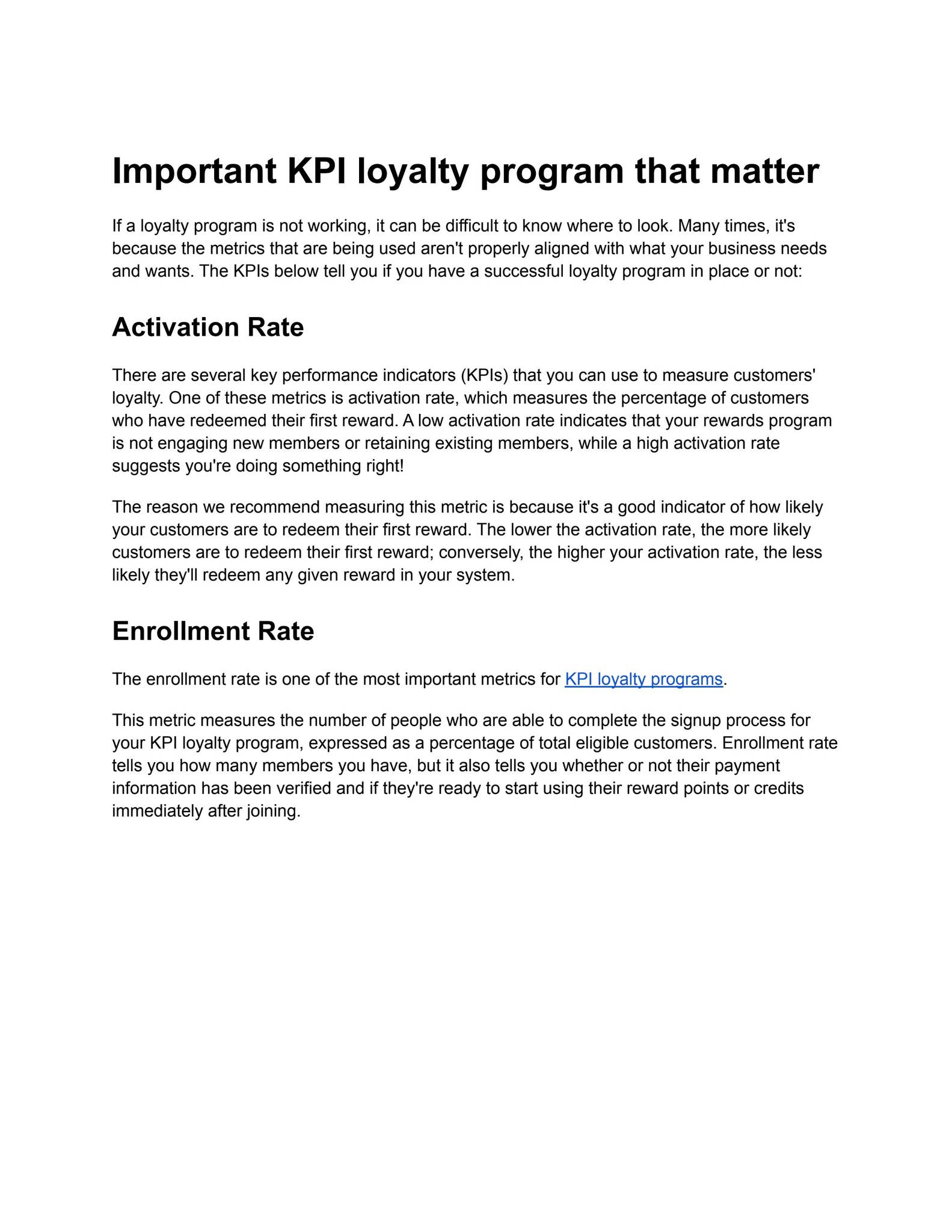 Valuable Loyalty Program KPIs For Your Success | LoyaltyLevers by ...
