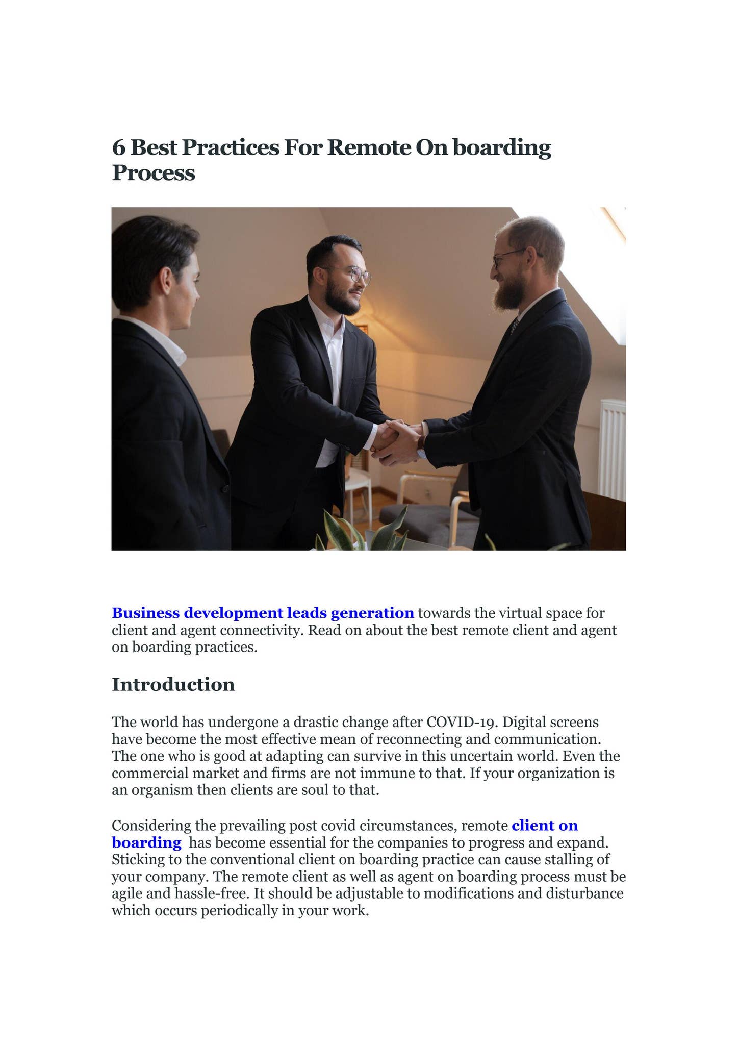 6 Best Practices For Remote Onboarding Process by Gen Lead Agency - Issuu