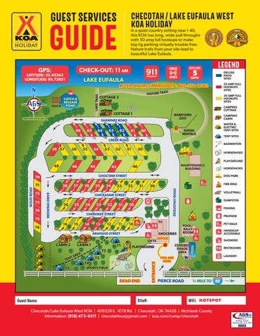 Checotah Lake Eufaula West KOA by AGS/Texas Advertising Issuu