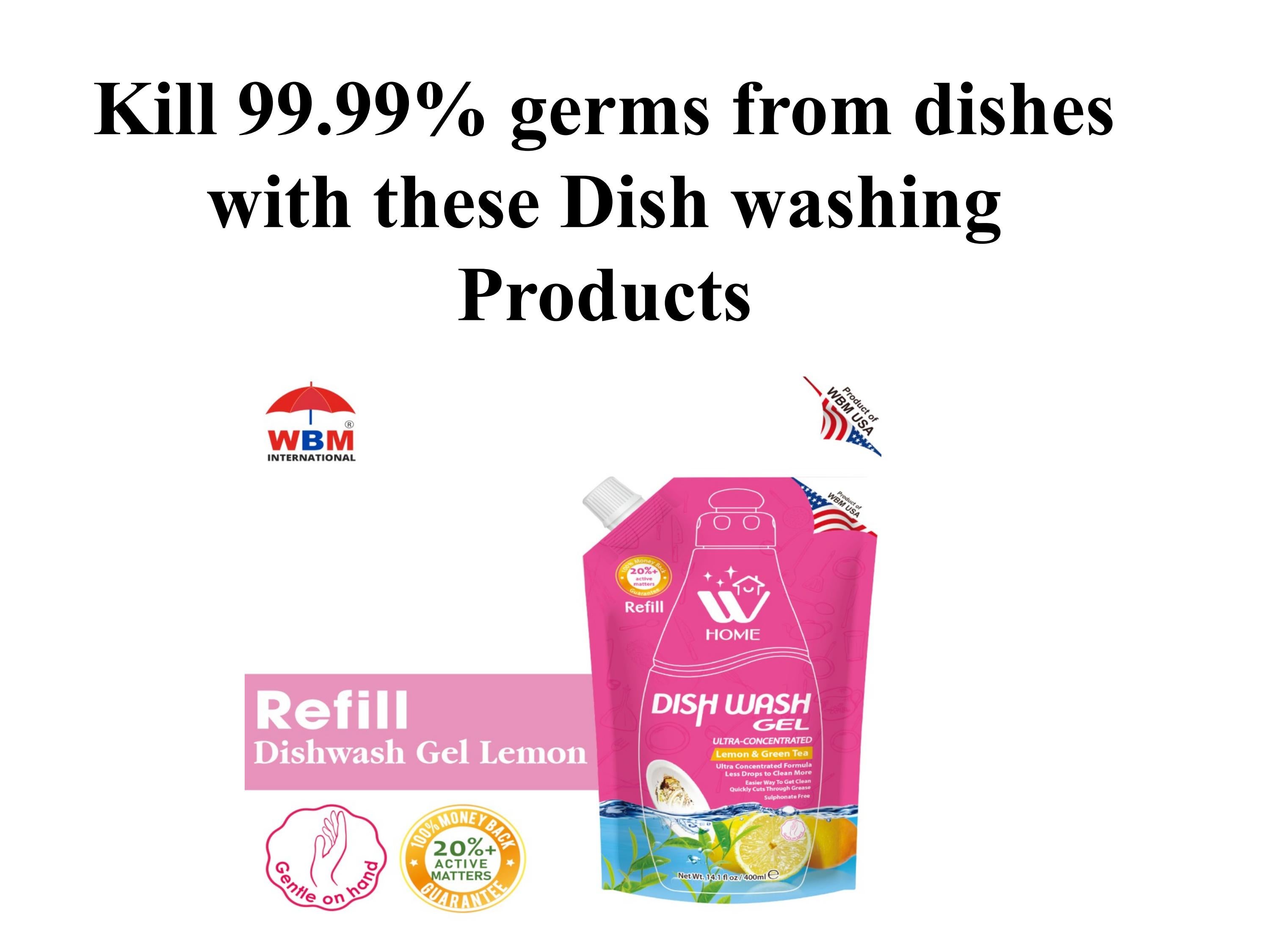 Kill 99.99 germs from dishes with these Dish washing Products by