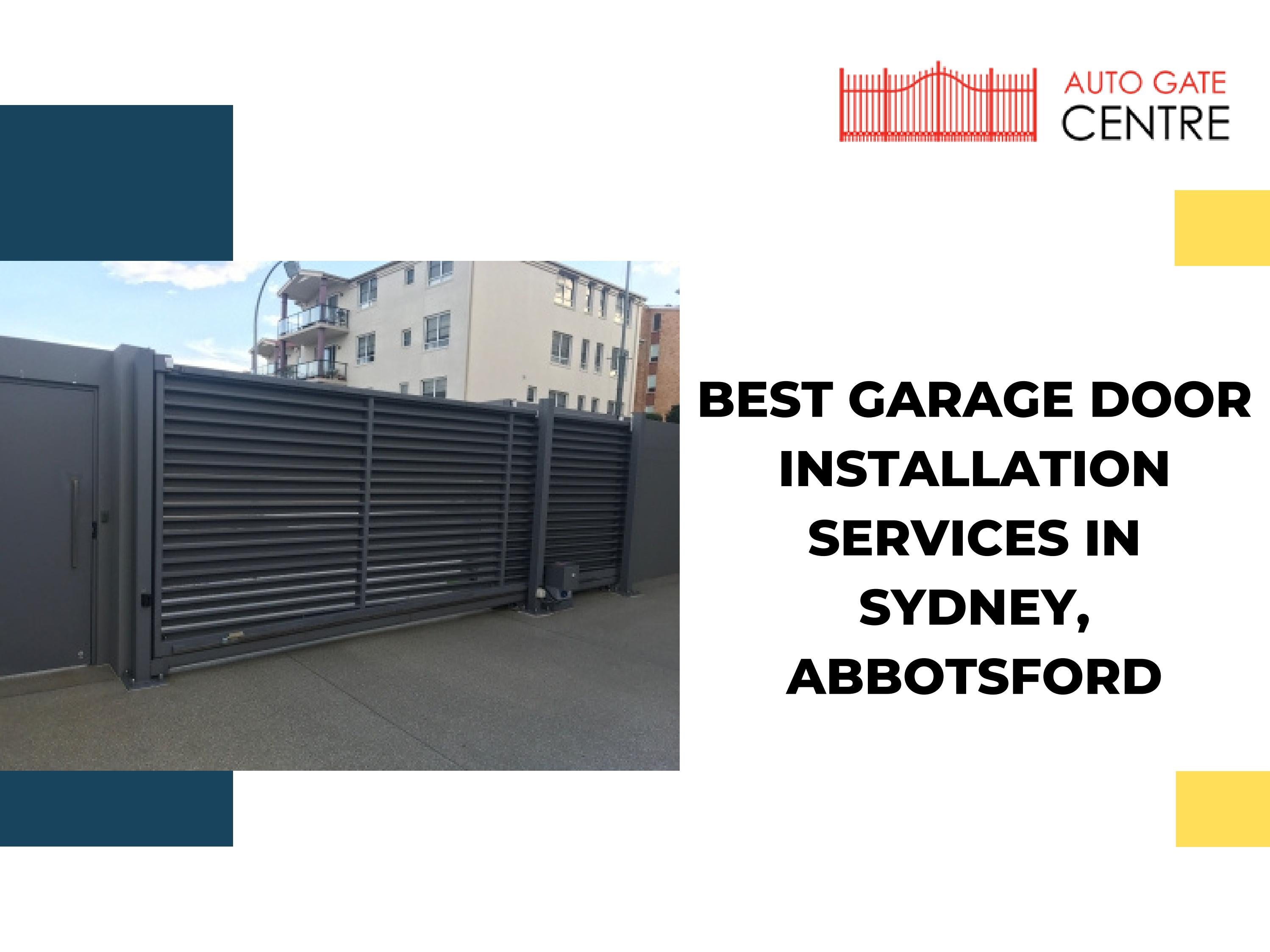 Best Garage Door Installation Services in Sydneym, Abbotsford by
