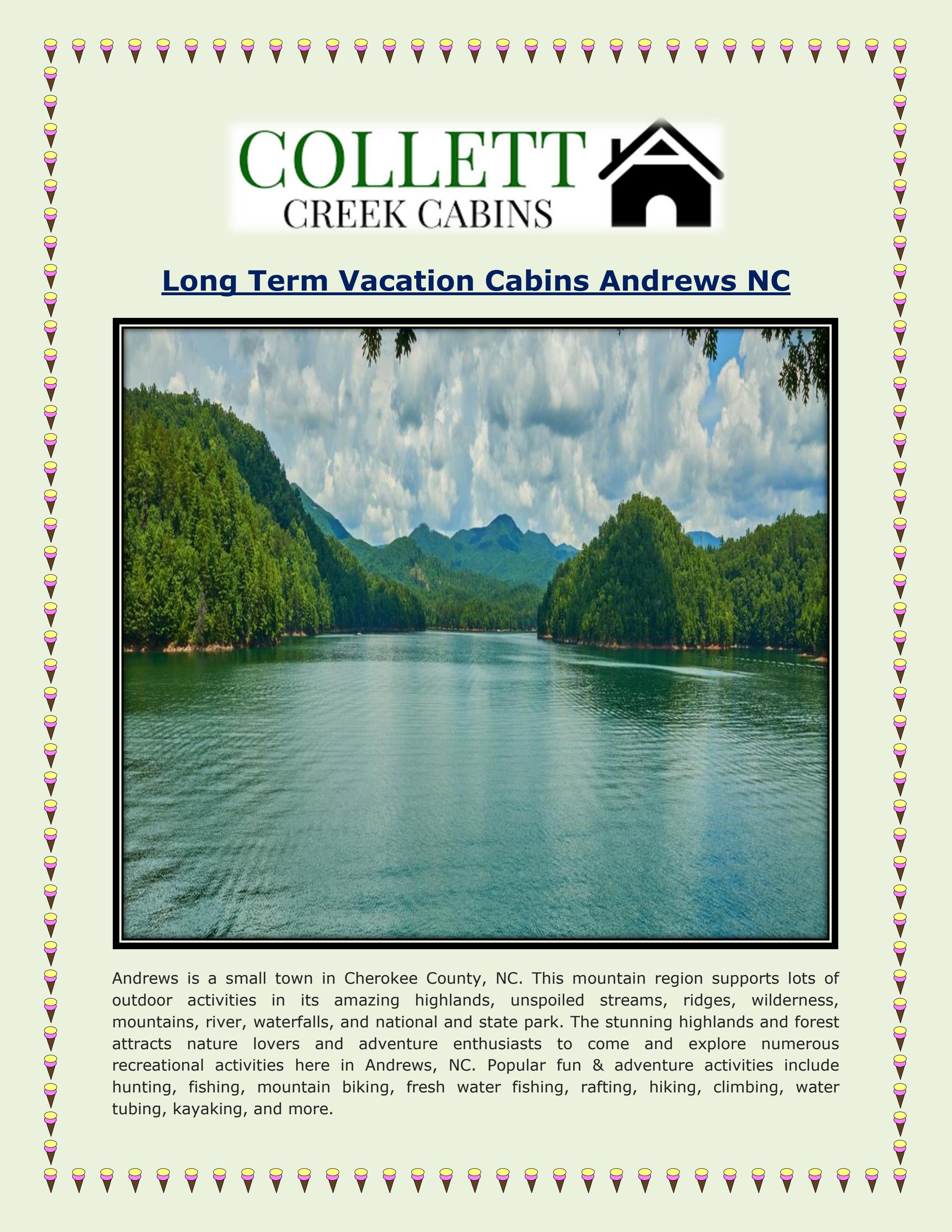 Long Term Vacation Cabins Andrews NC by Collett Creek Cabin Issuu