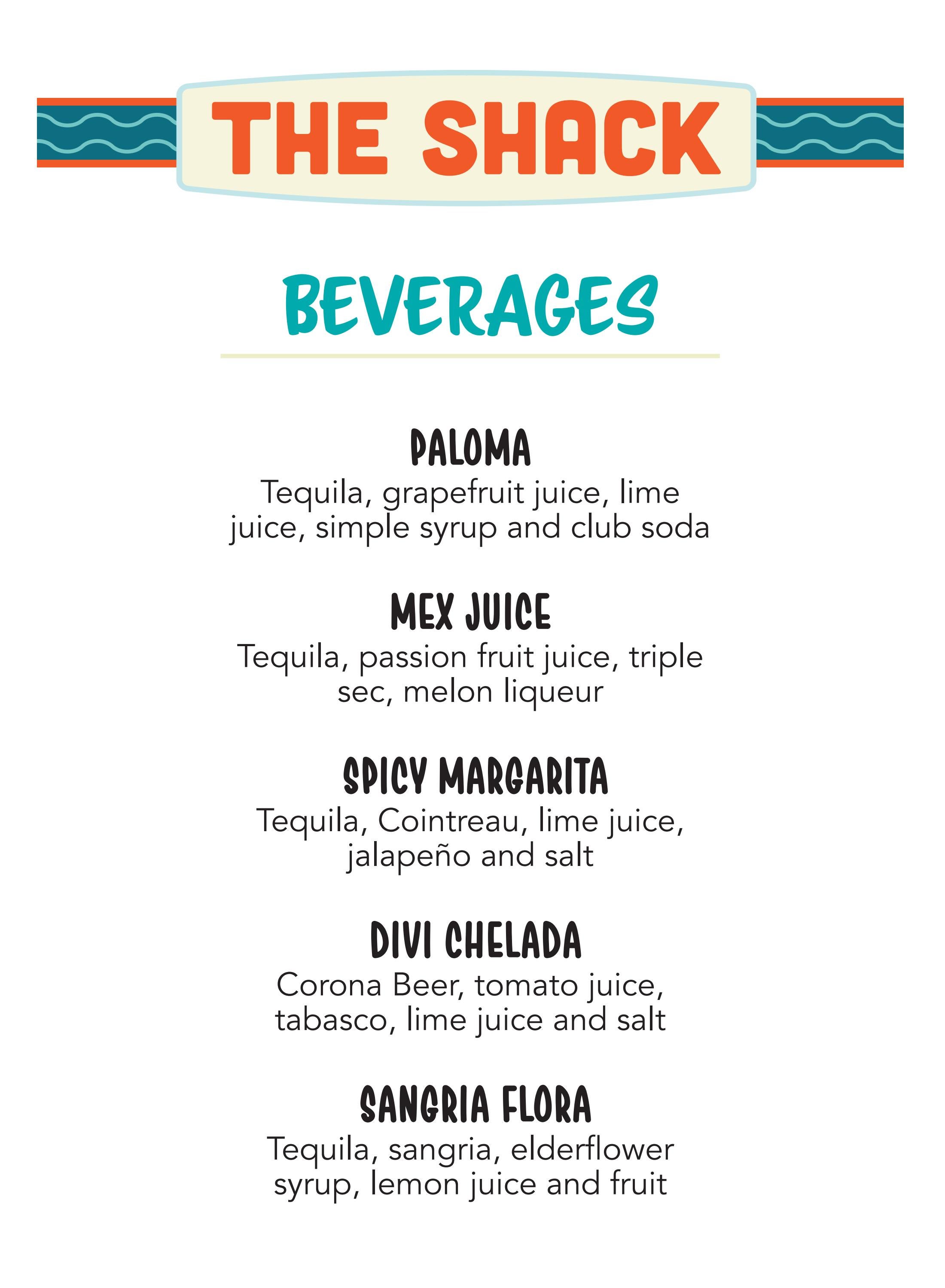 The Shack Drinks Menu by Divi Resorts Issuu