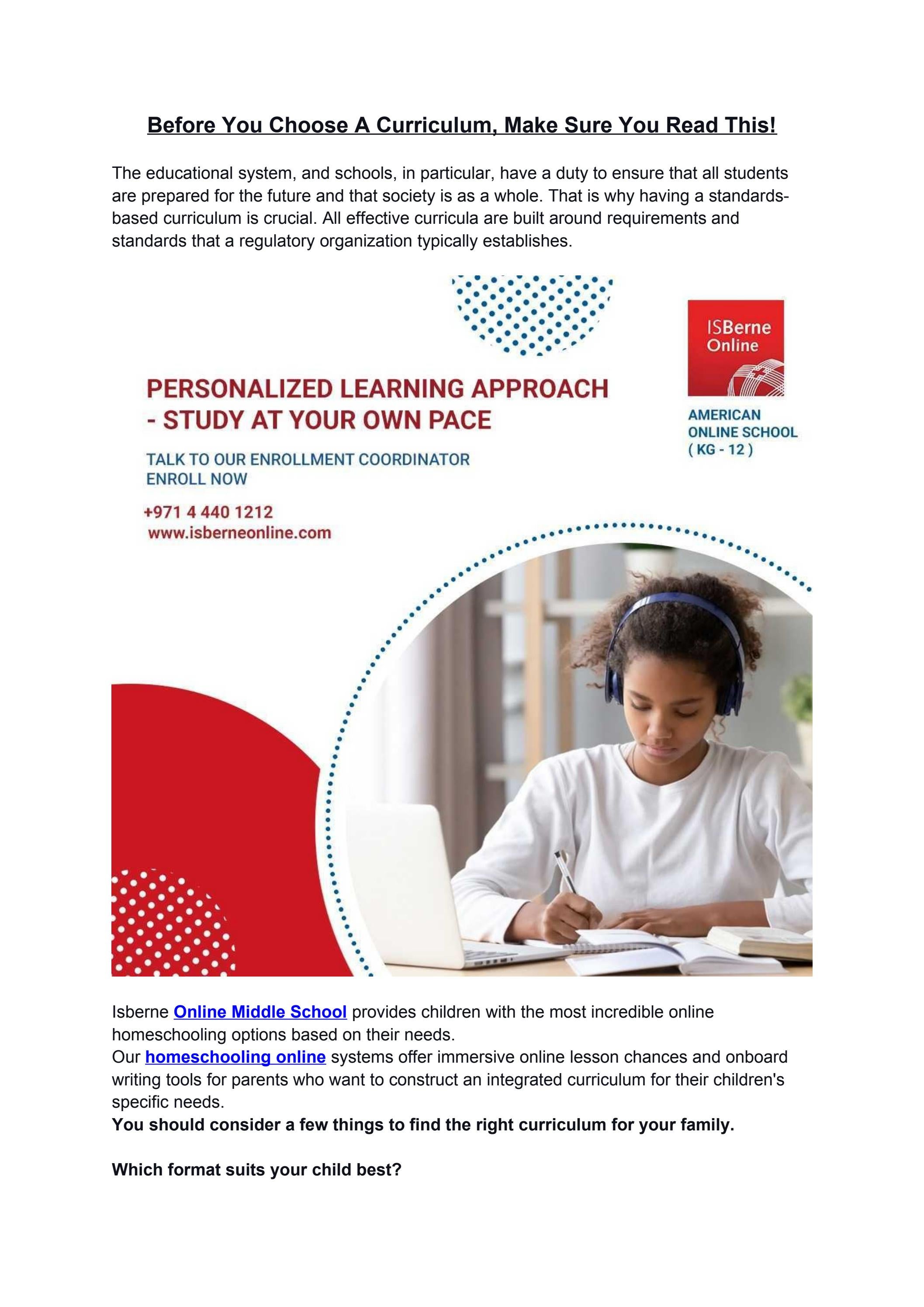Before You Choose A Curriculum, Make Sure You Read This! by Isberne