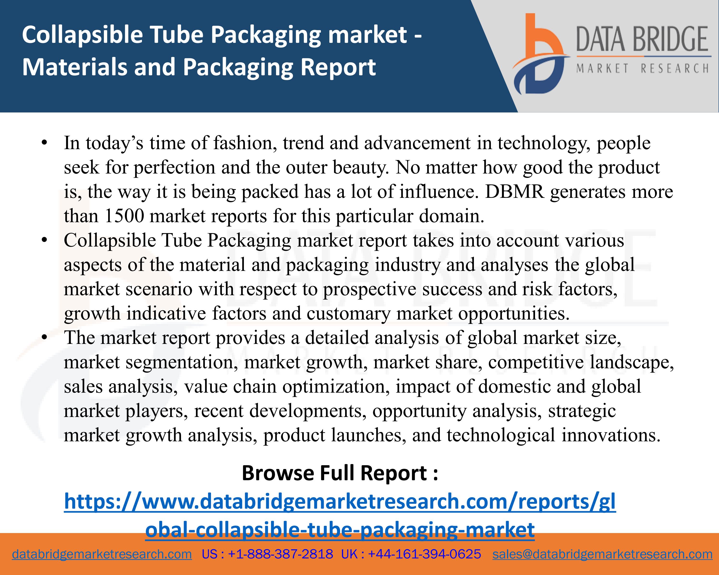 Collapsible Tube Packaging Market Industry Trends and Forecast to