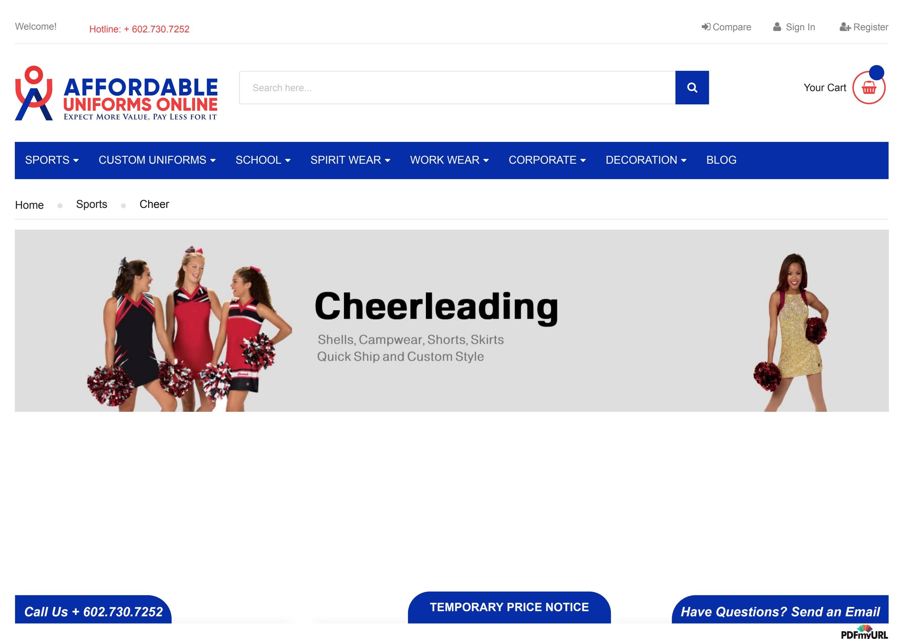 Cheer Uniforms by Affordable Uniforms Online Issuu