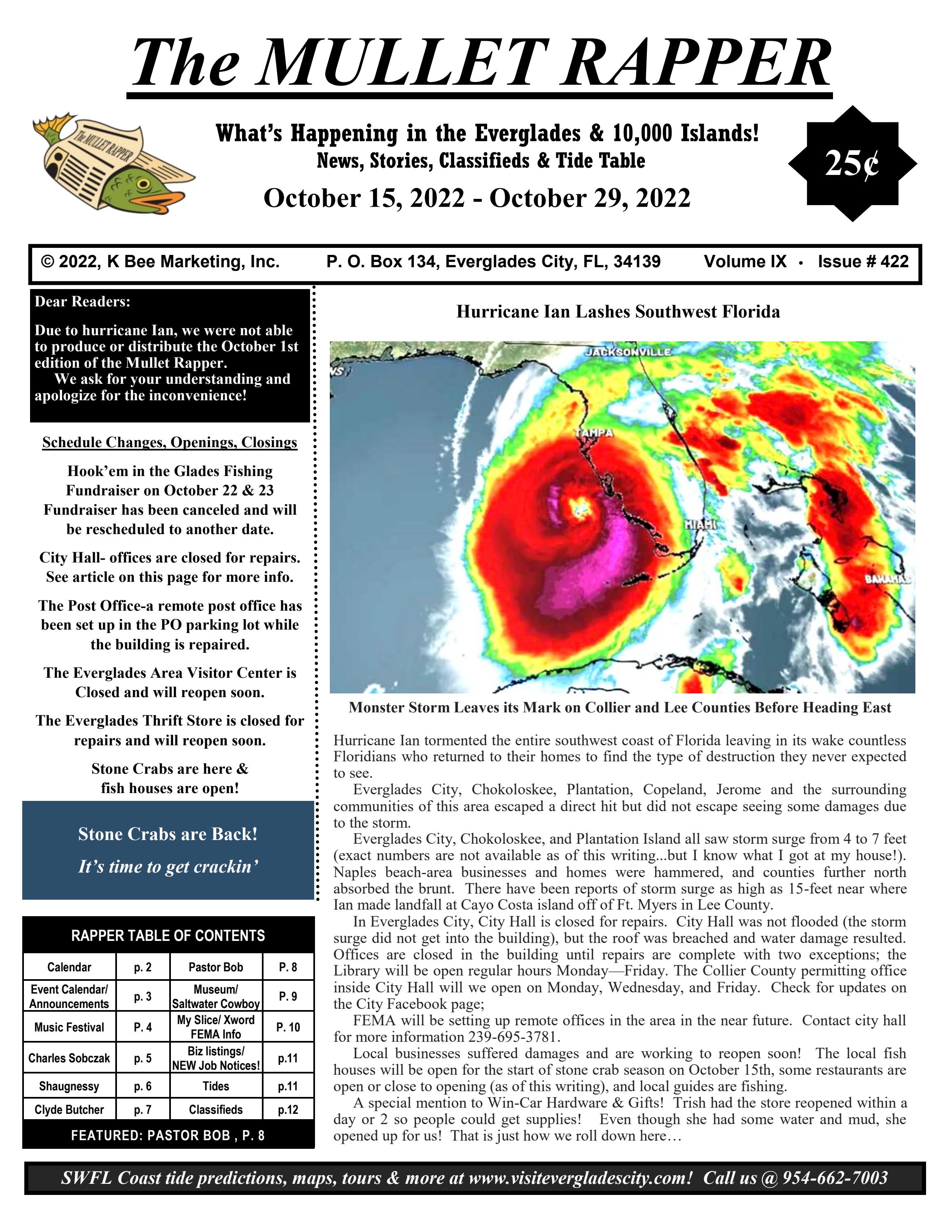 The Mullet Rapper, October 15, 2022 Edition By K Bee Marketing, Inc. - Issuu