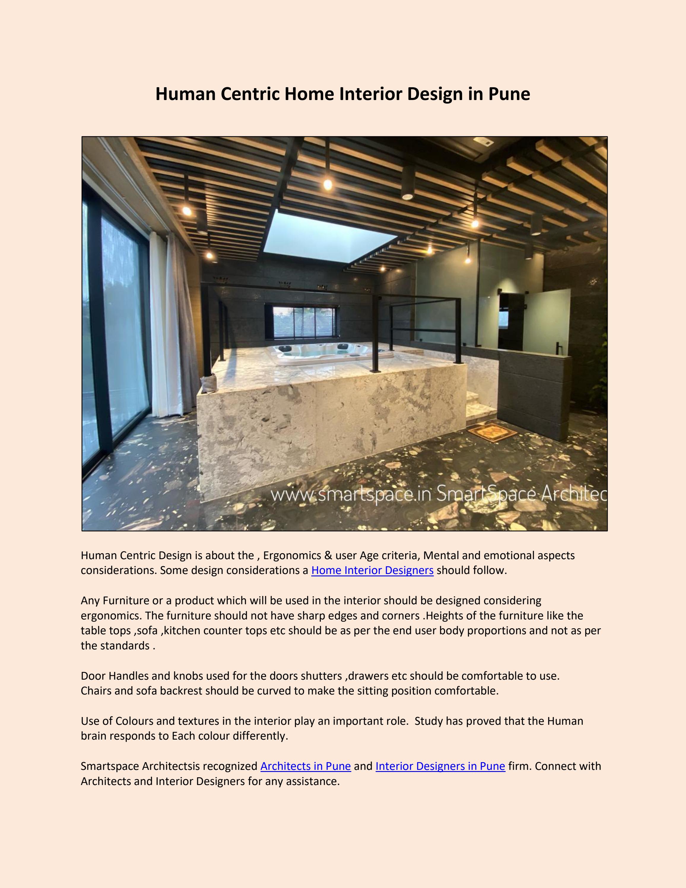 Human Centric Home Interior Design in Pune by Smartspace Architects Issuu