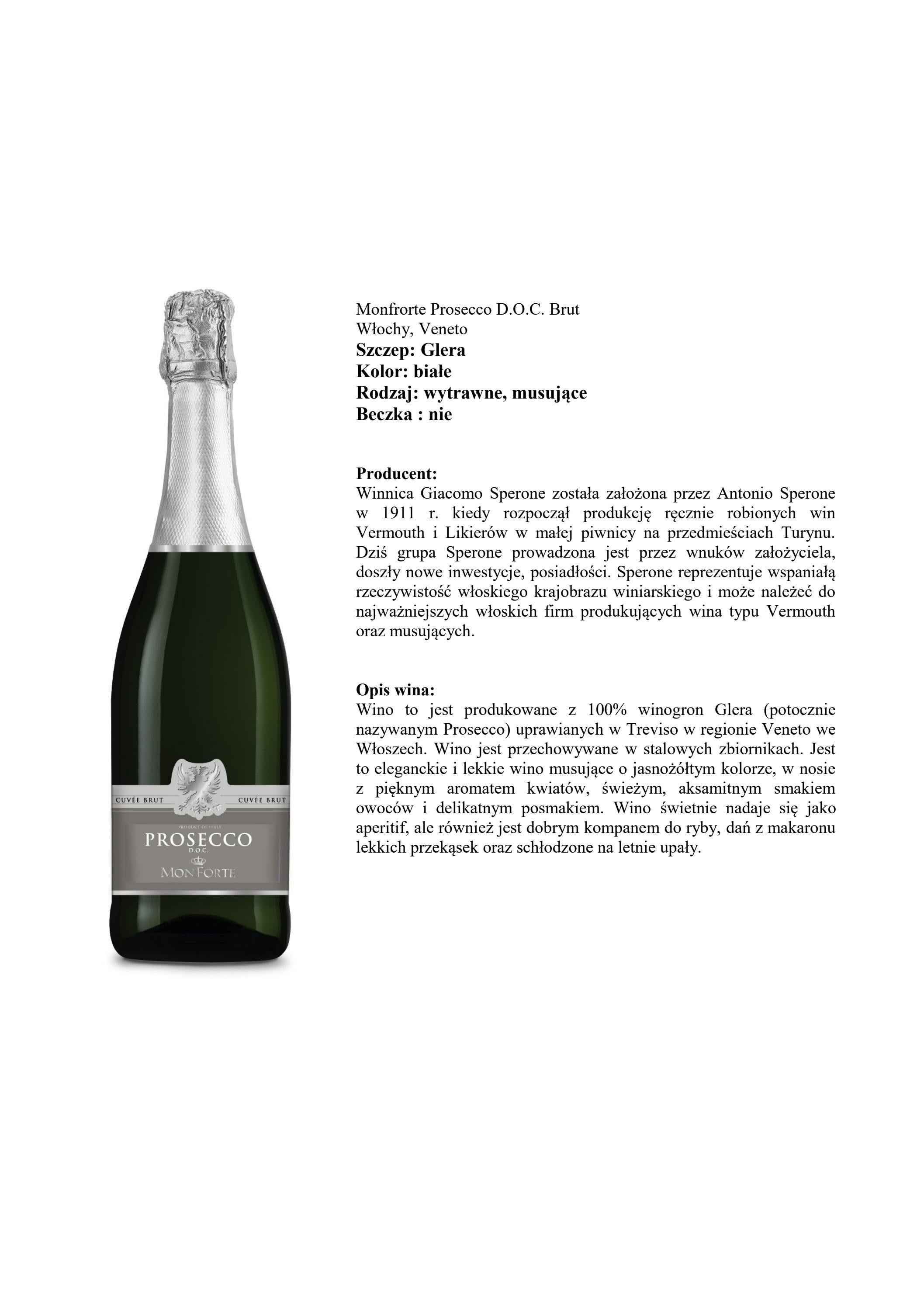 Monfrorte Prosecco D.O.C. Brut by myloft - Issuu