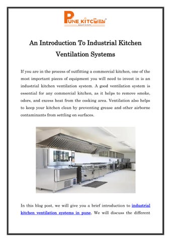 Industrial Kitchen Ventilation Systems In Pune Call 9766641022 Pune