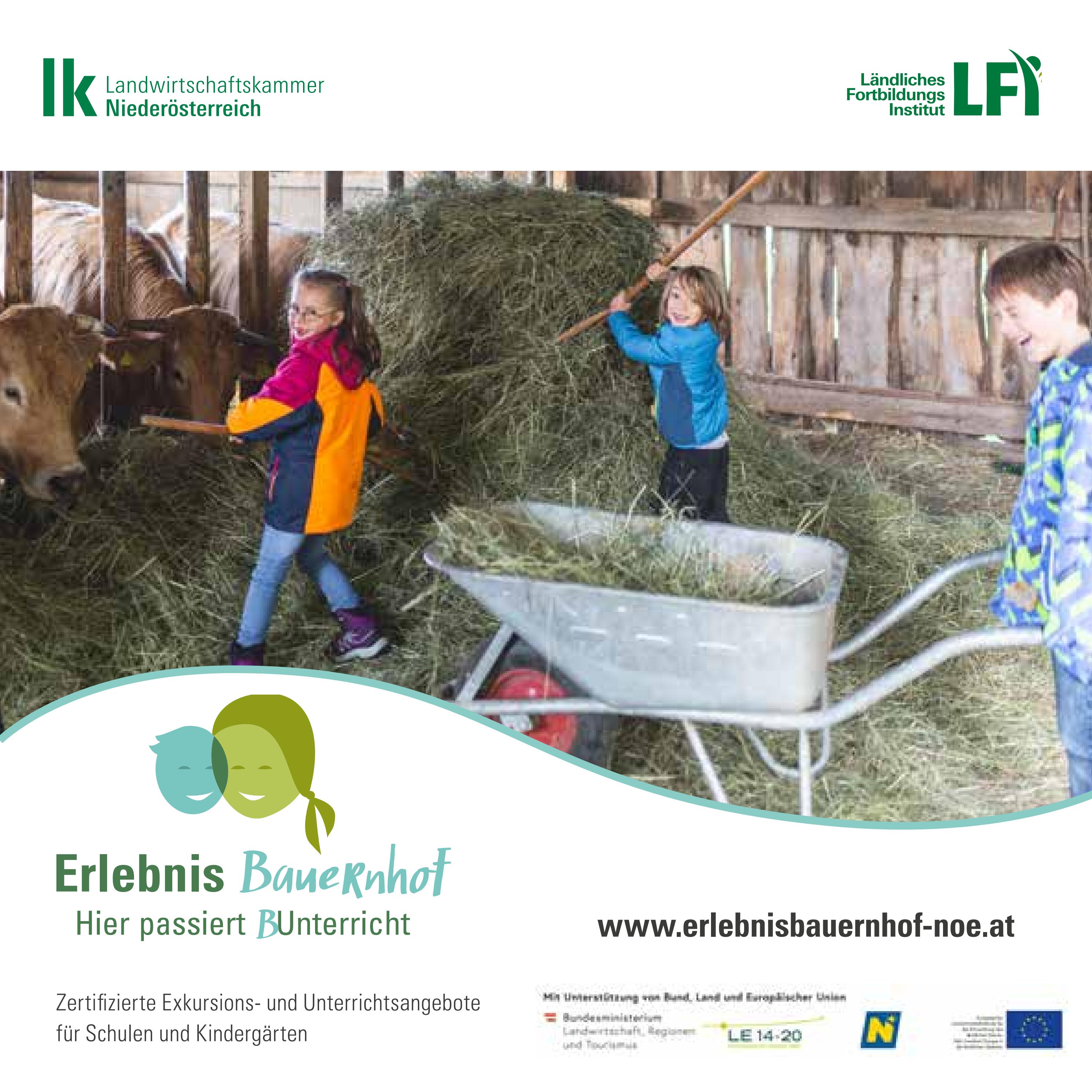  Erlebnis Bauernhof - Folder by lk-noe - Issuu Motiv 