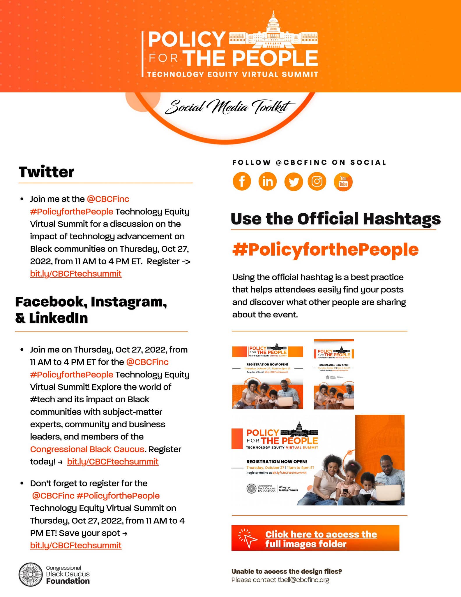#PolicyforthePeople Technology Equity Virtual Summit Social Toolkit by ...