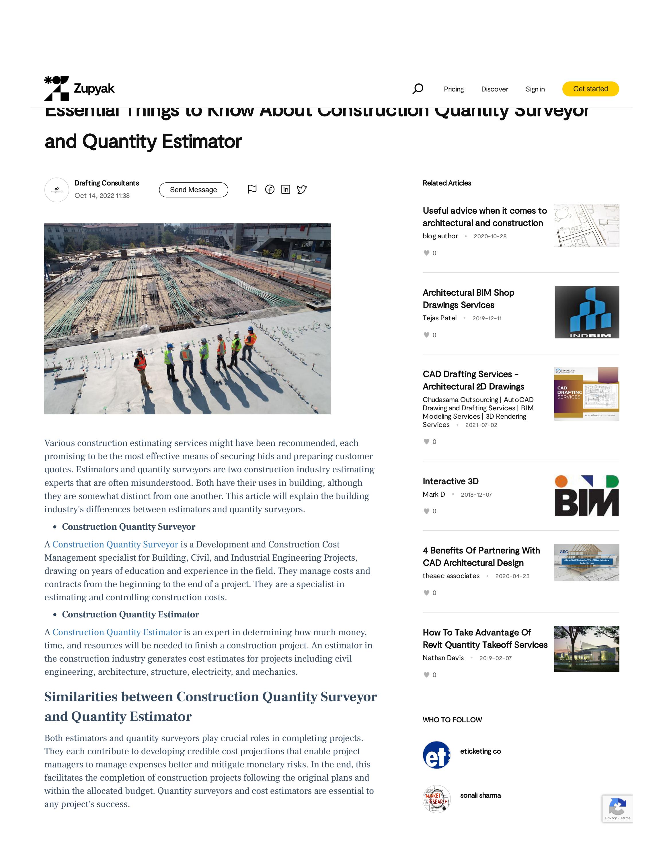 Essential Things to Know About Construction Quantity Surveyor and