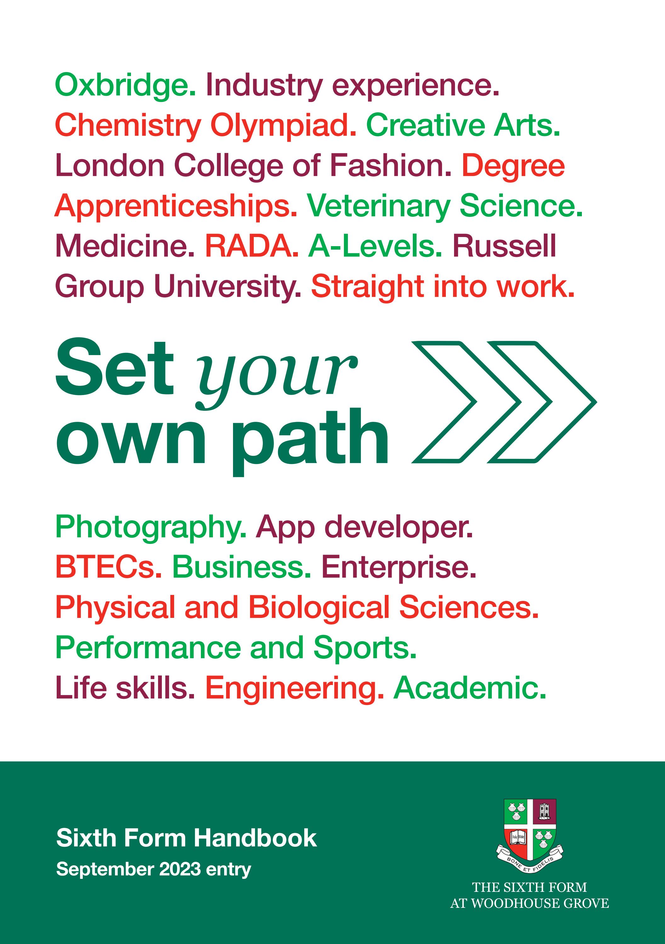Sixth Form Handbook 2023 Entry by woodhousegrove Issuu