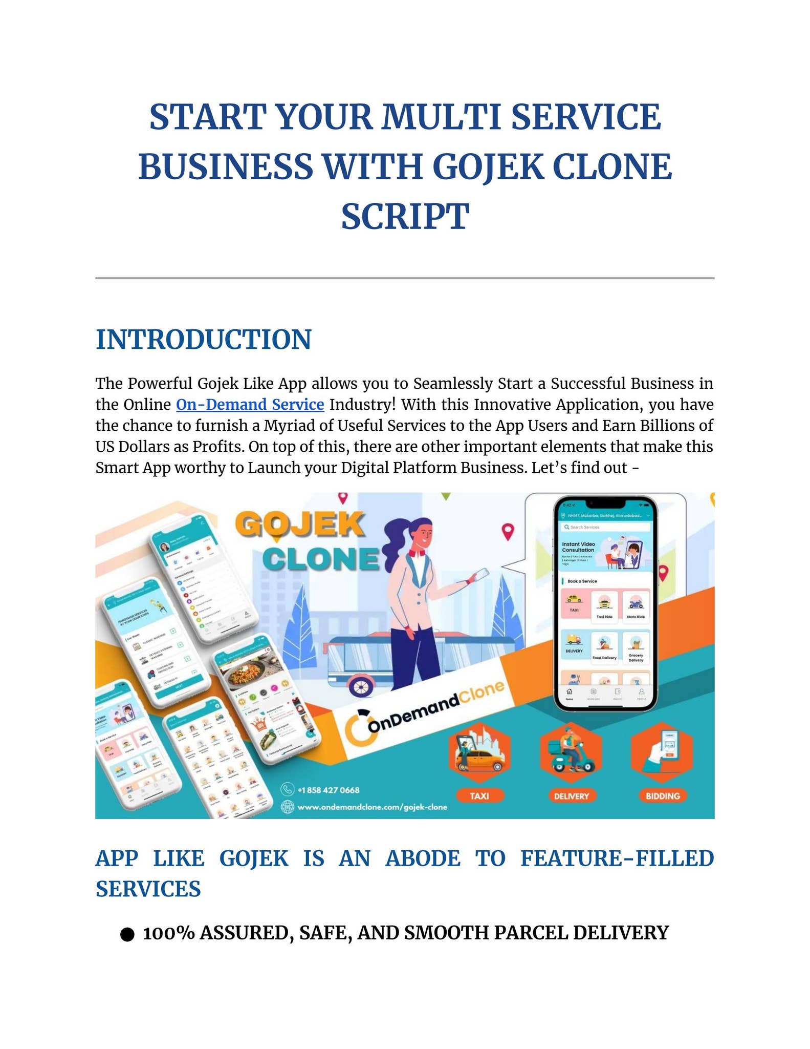 Start Your Multi Service Business With Gojek Clone Script by Frances ...