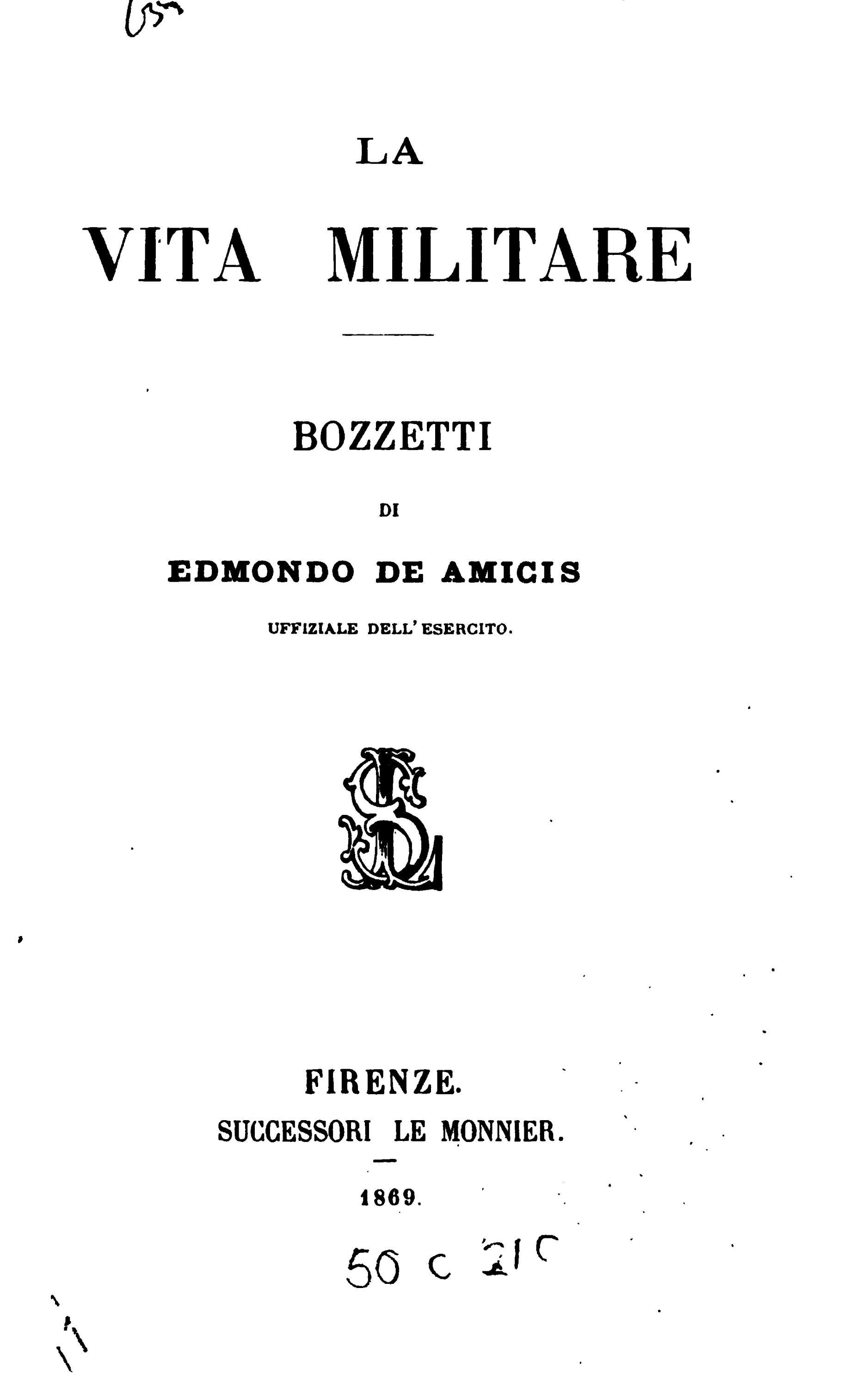 LA VITA MILITARE BOZZETTI DI DE AMICIS by Biblioteca Militare Issuu
