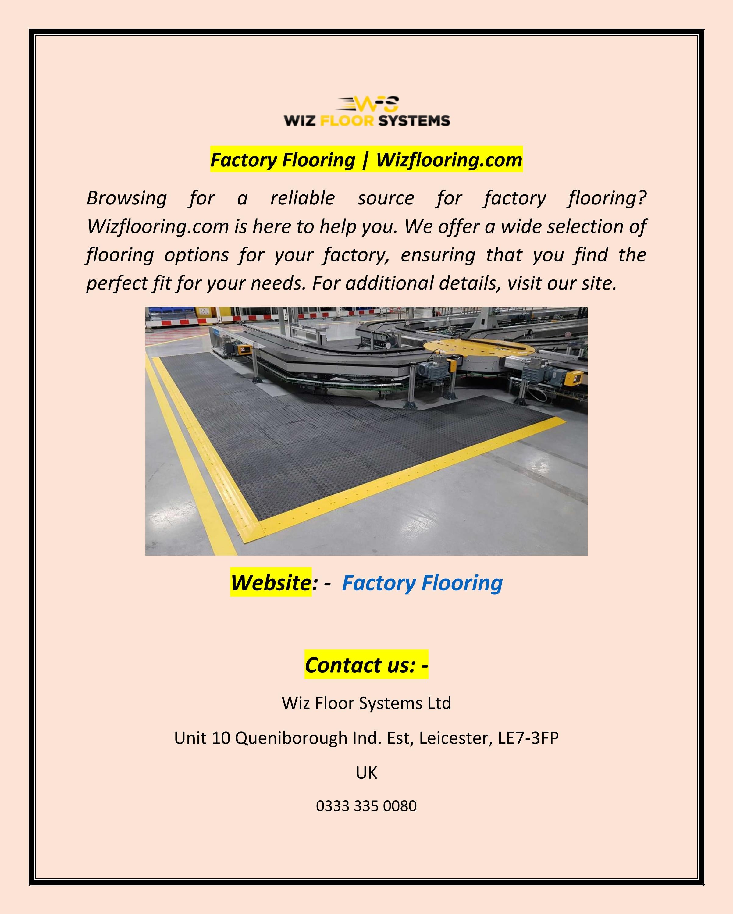 Factory Flooring by Wiz Floor Systems Ltd Issuu