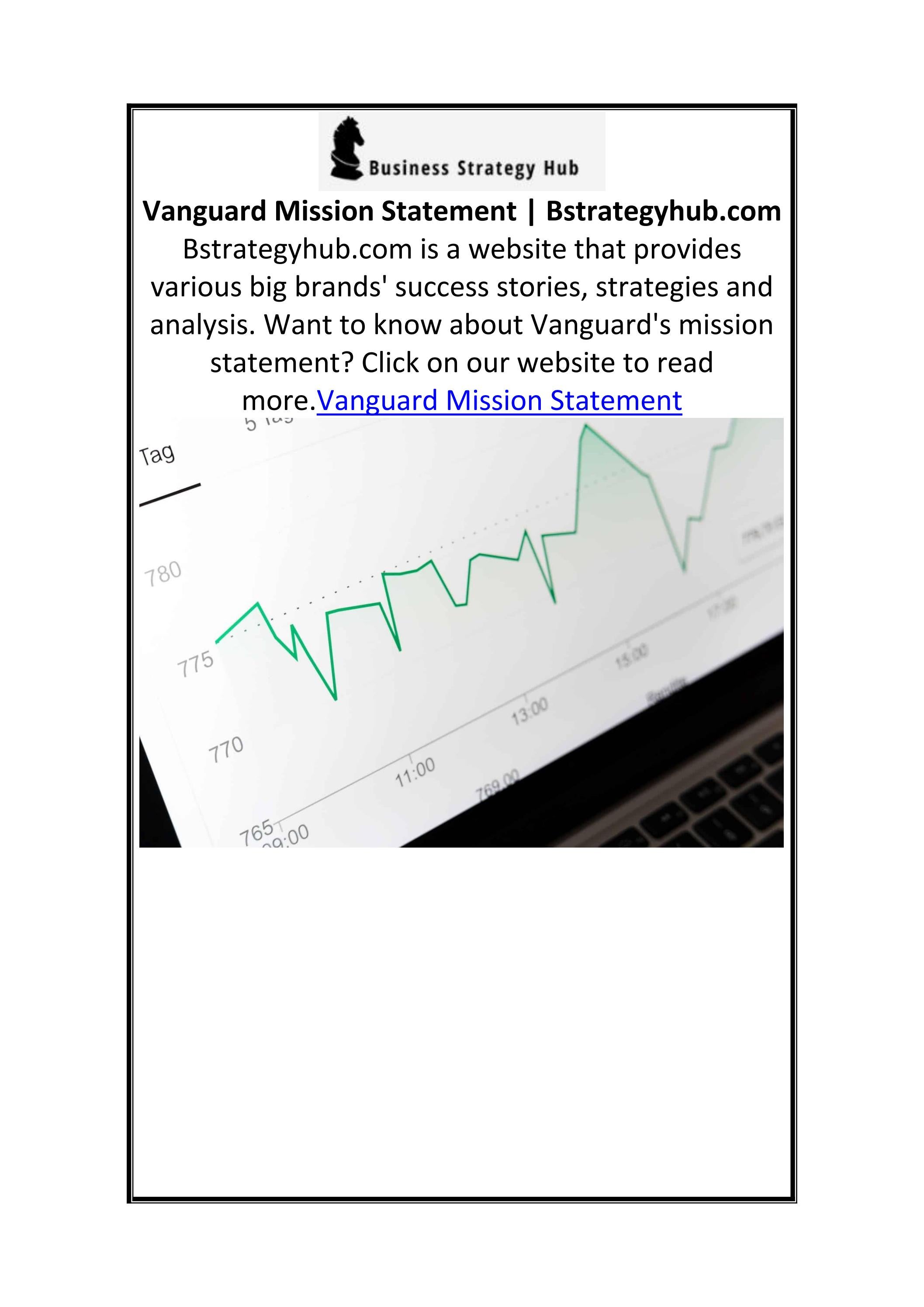Vanguard Mission Statement by bstrategyhub Issuu
