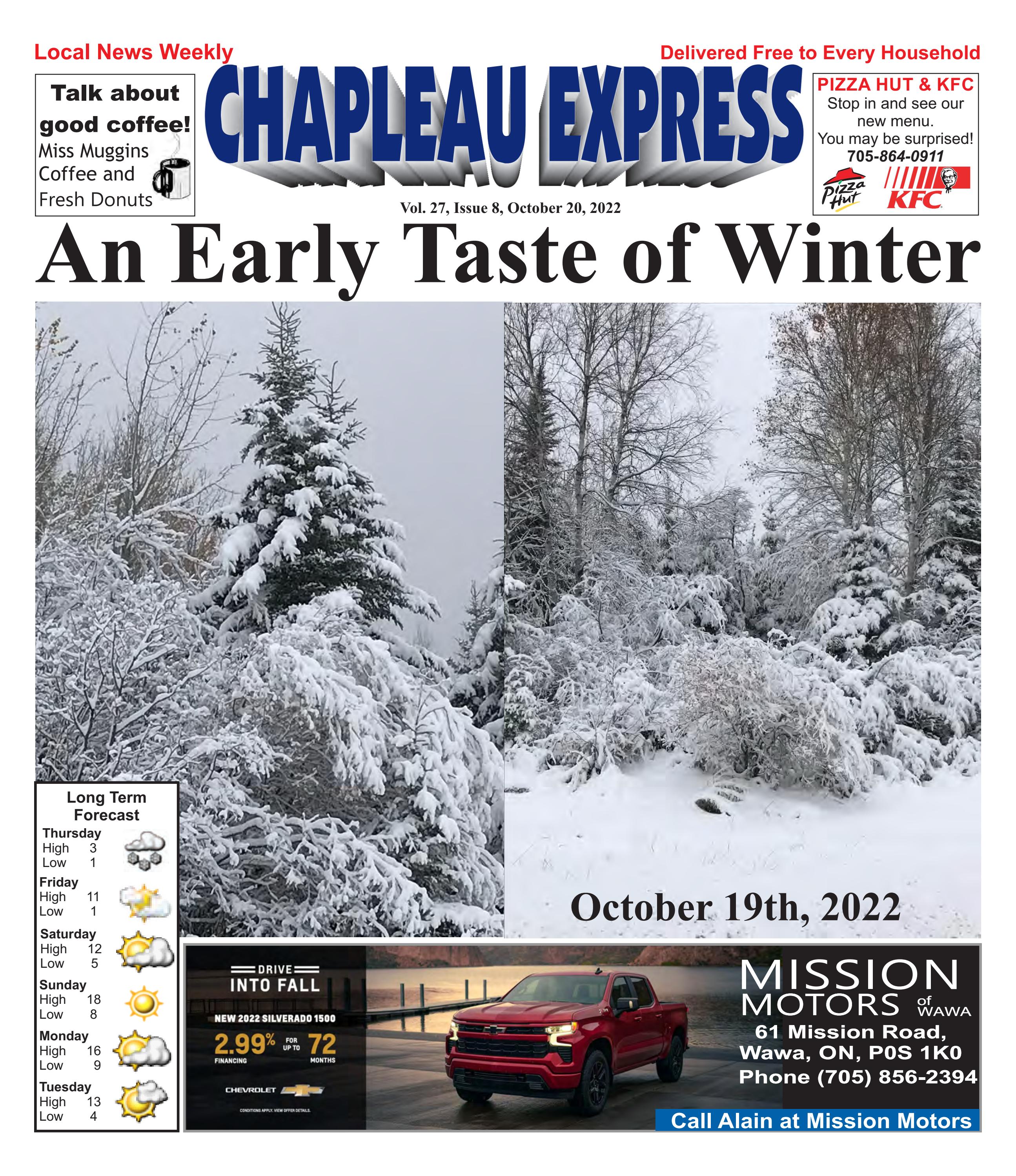 102022 October 20 2022 by The Chapleau Express Issuu