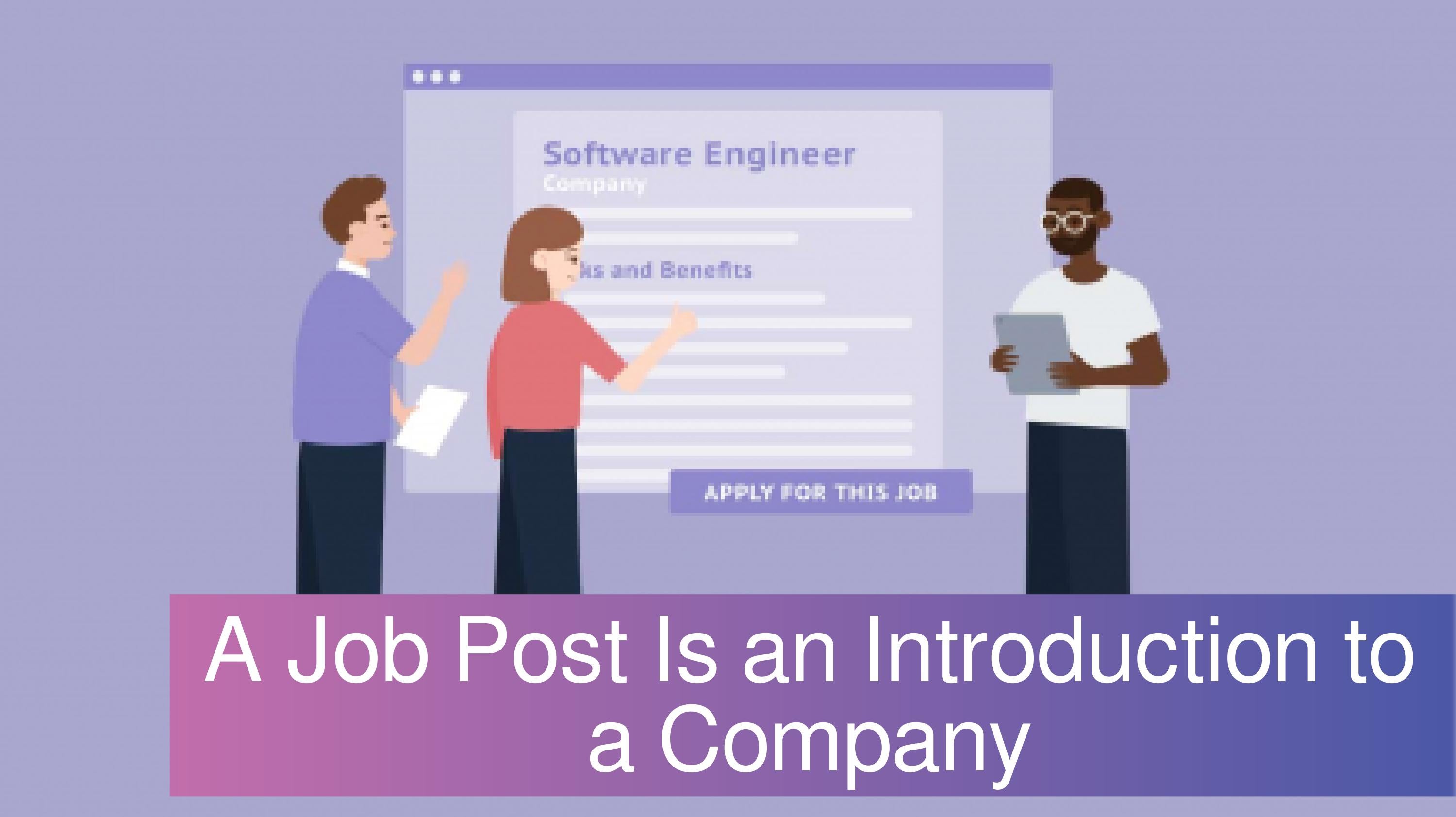 A Job Post Is an Introduction to a Company by gennajenkins241451 Issuu