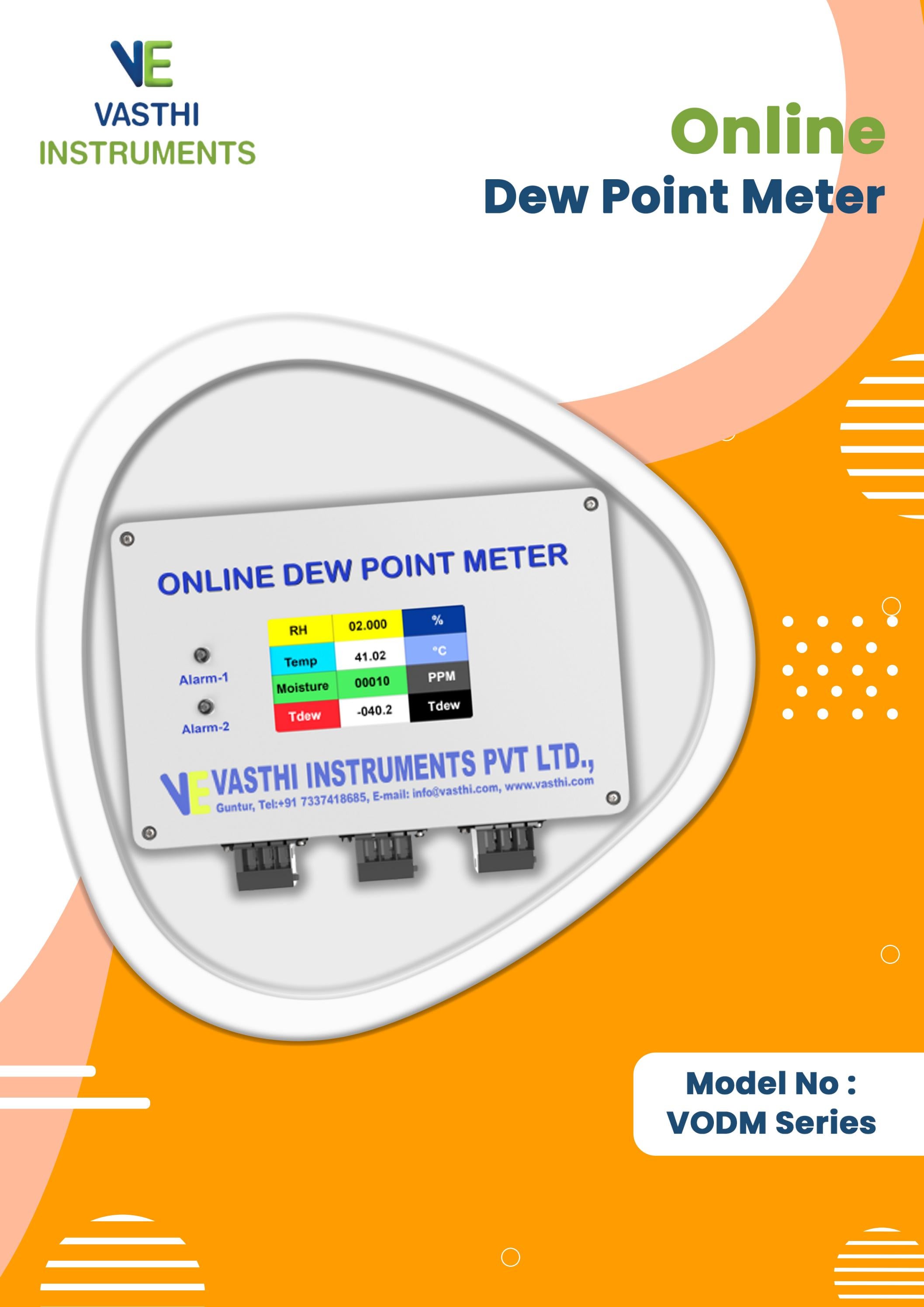 Online Dew Point Meter Vasthi Instruments Manufactures by vasthi