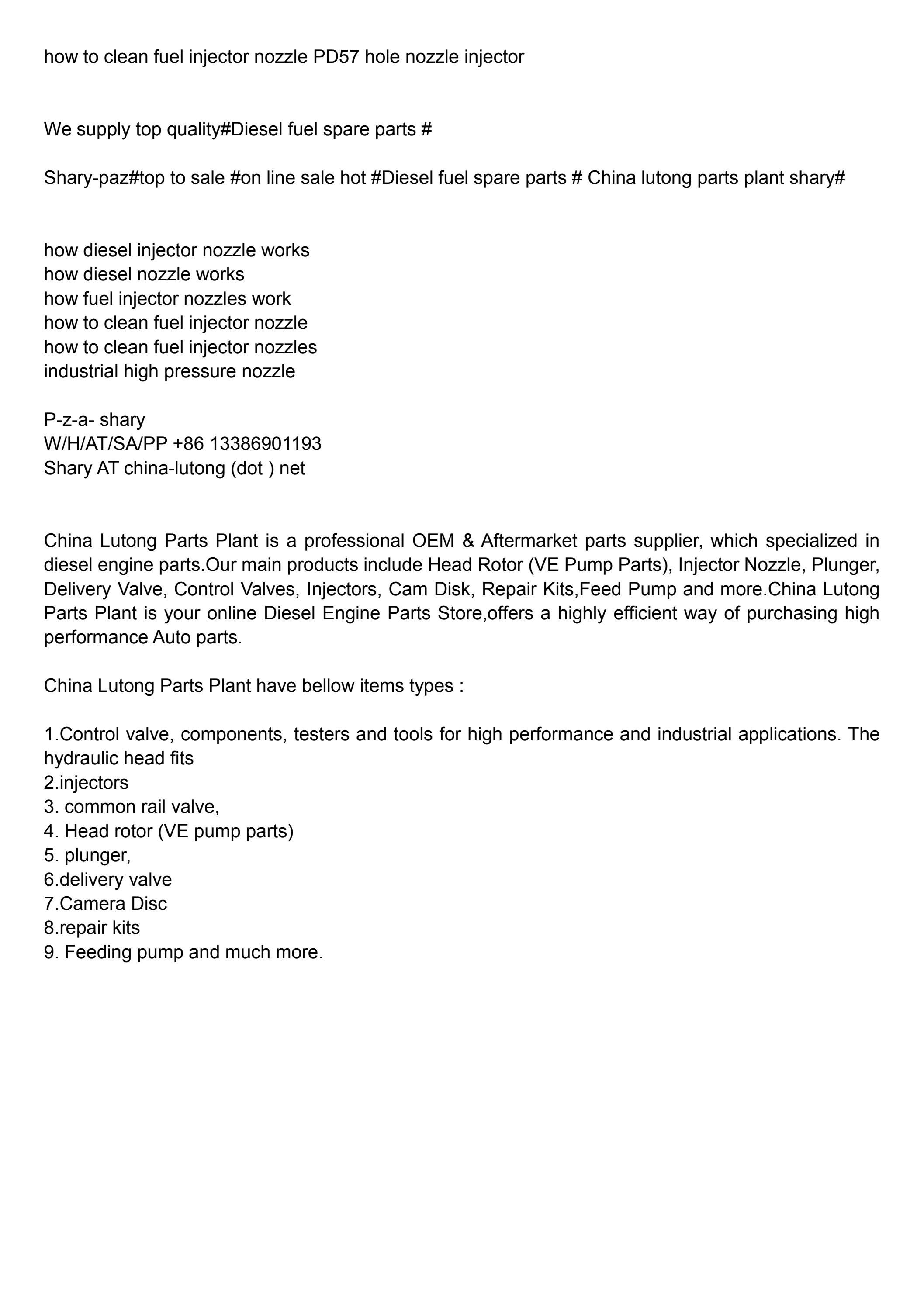 how to clean fuel injector nozzle PD57 hole nozzle injector by sharyhu Issuu