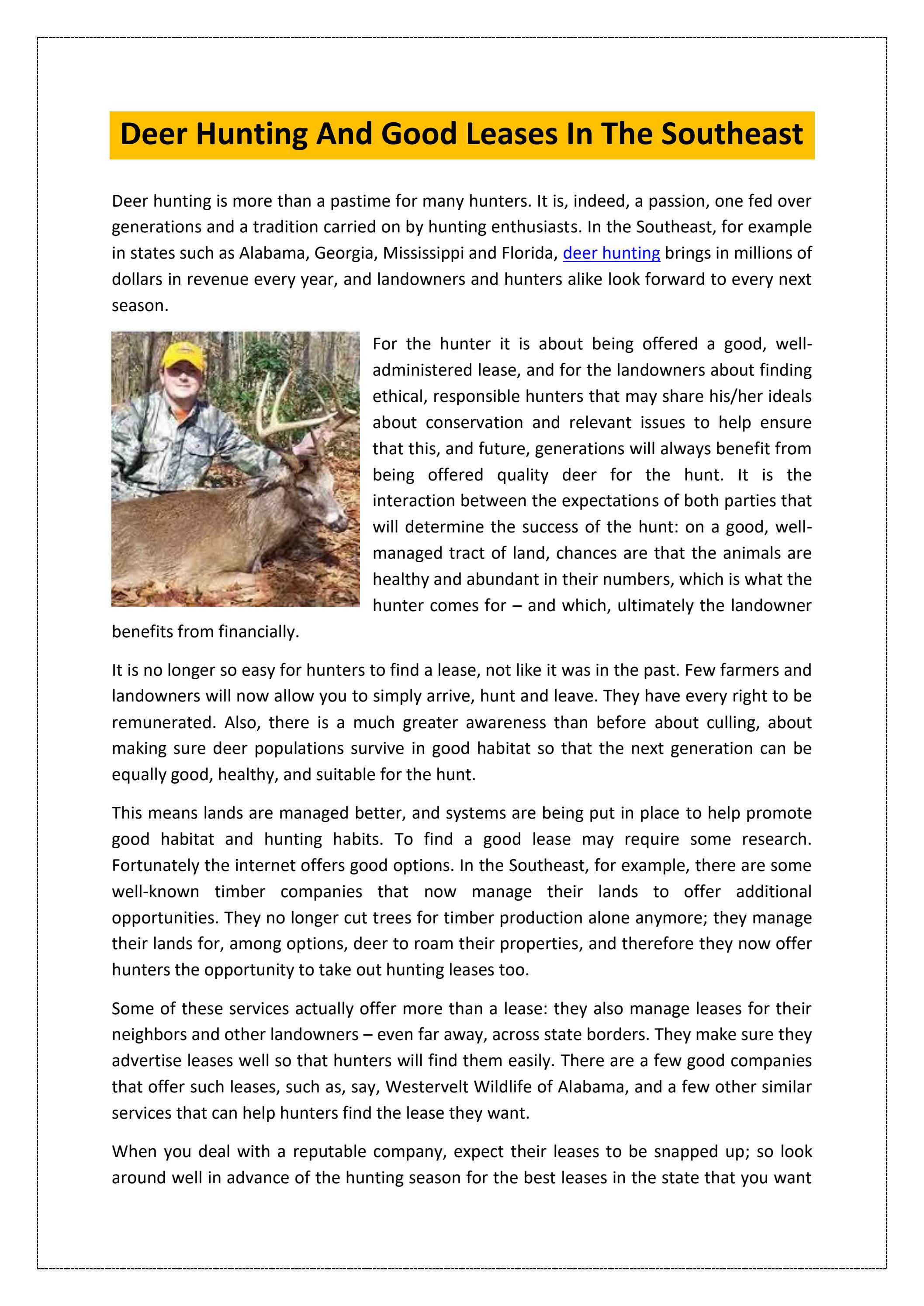 Premier Hunting Leases - kjddw30