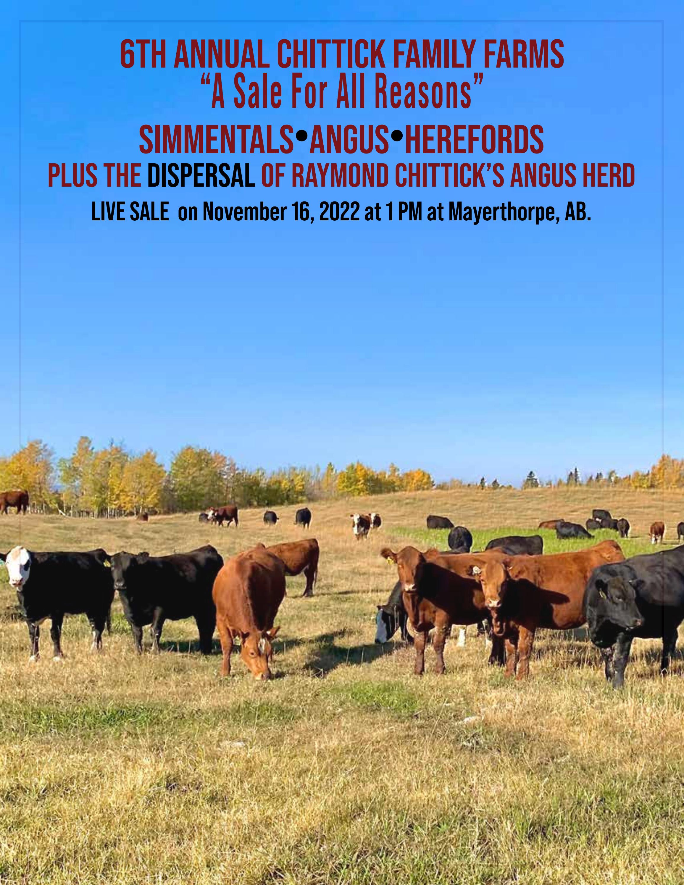 Chittick Reed 6th ANNUAL CHITTICK FAMILY FARMS - A SALE FOR ALL REASONS by ...