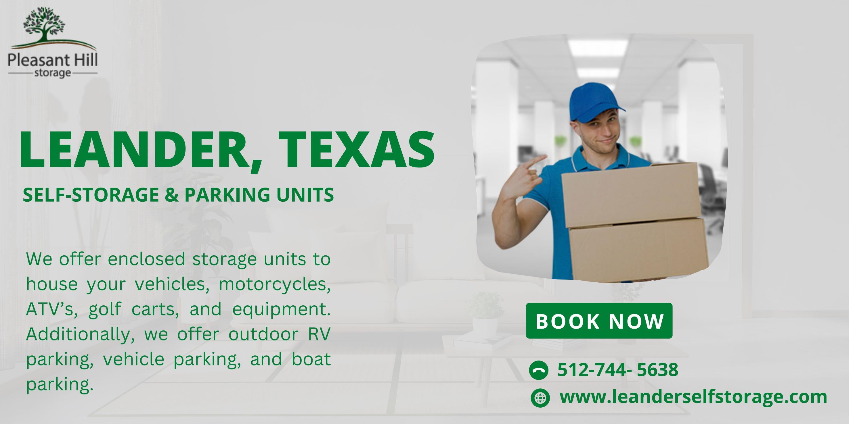 Book the Best Self Storage Units in Leander, TX Pleasant Hill Storage