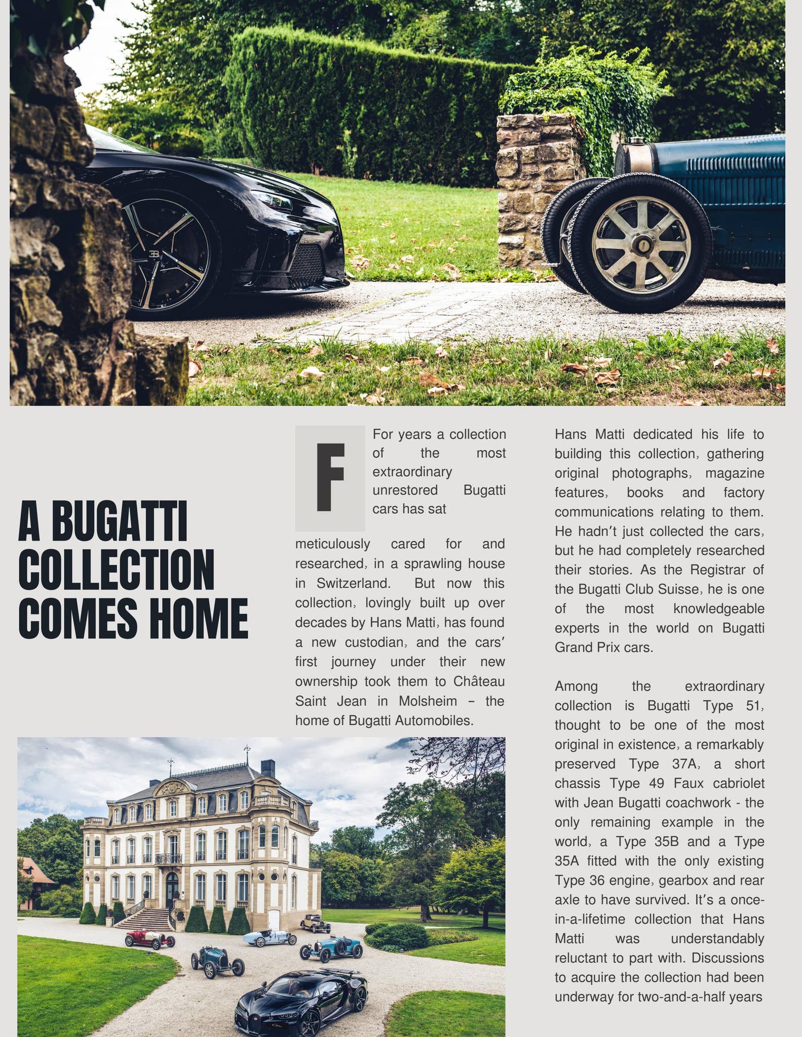 A Bugatti Collection Comes Home by Sophisticated Living Magazine - Issuu