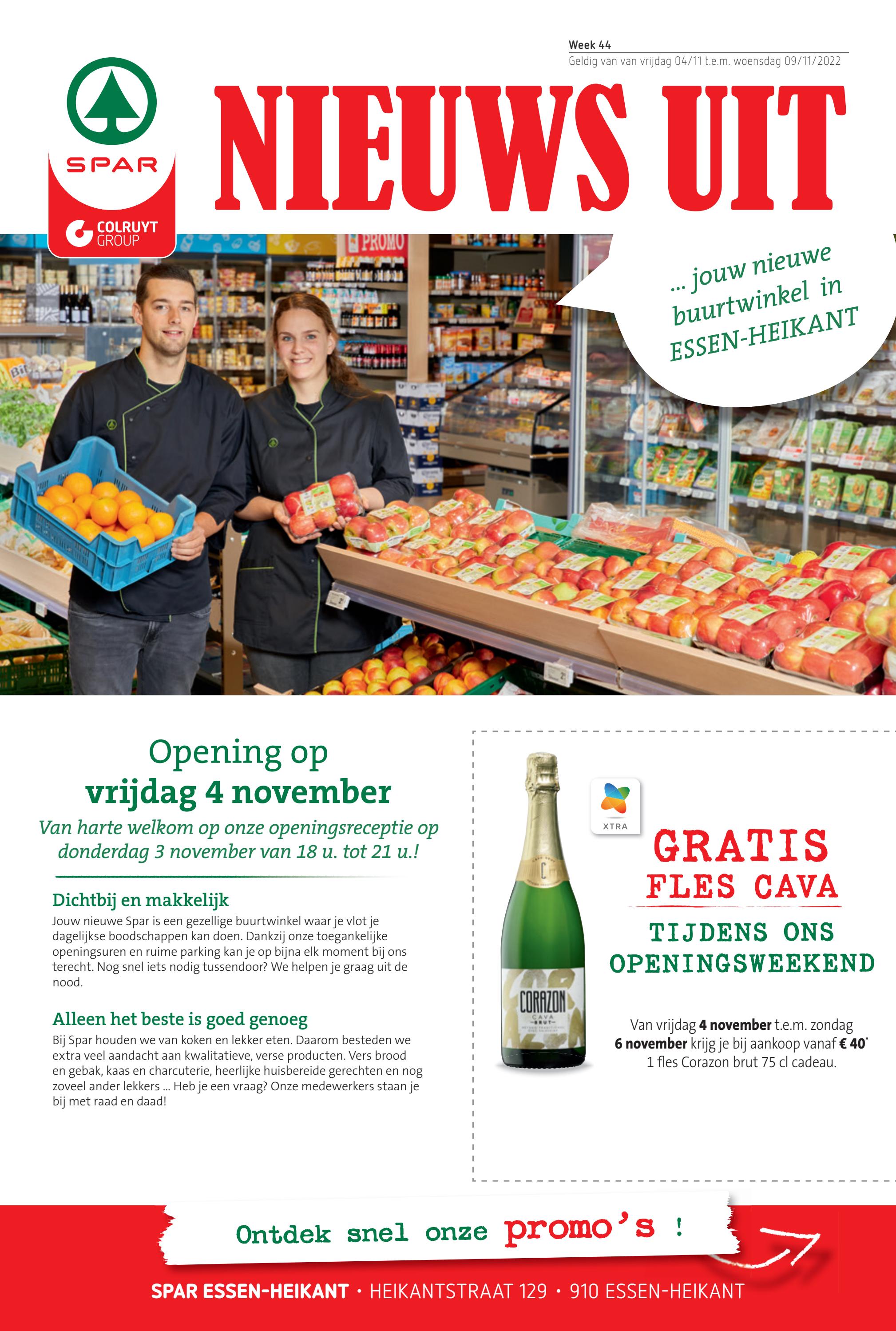 Openingsfolder Spar EssenHeikant by Colruyt Group Services Issuu