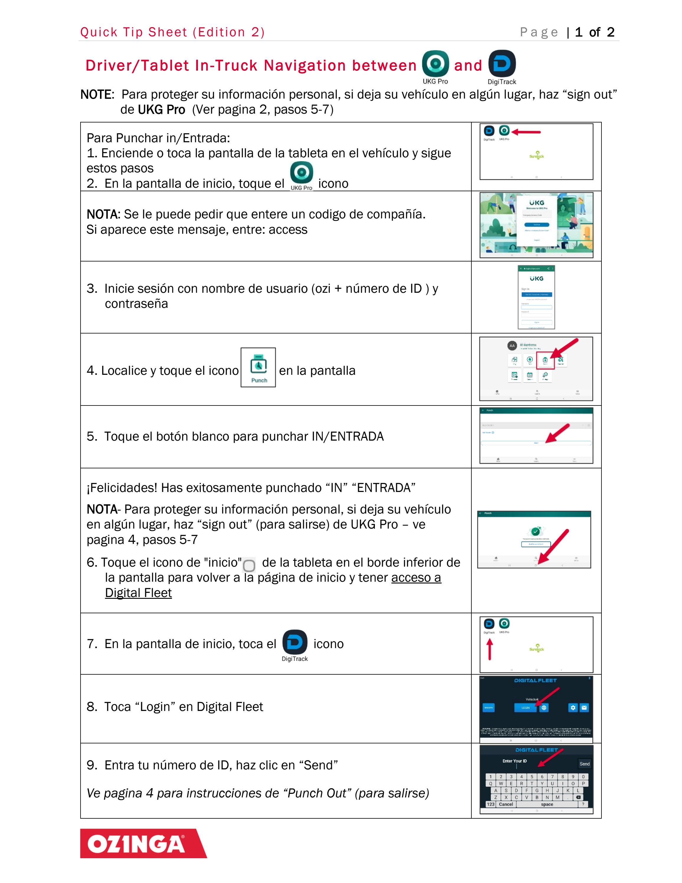 Driver Punch Truck Tablet (Spanish) by ozinga_1928 Issuu