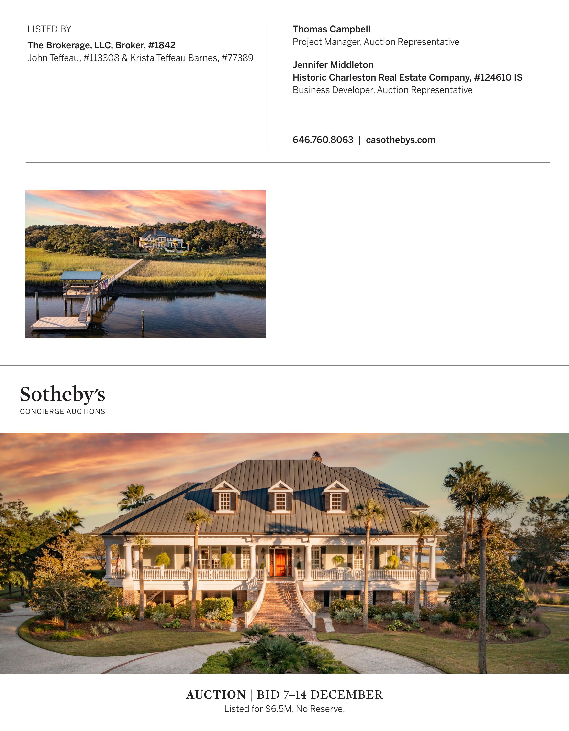 Egret Landing Near Charleston, SC by Sotheby's Concierge Auctions Issuu