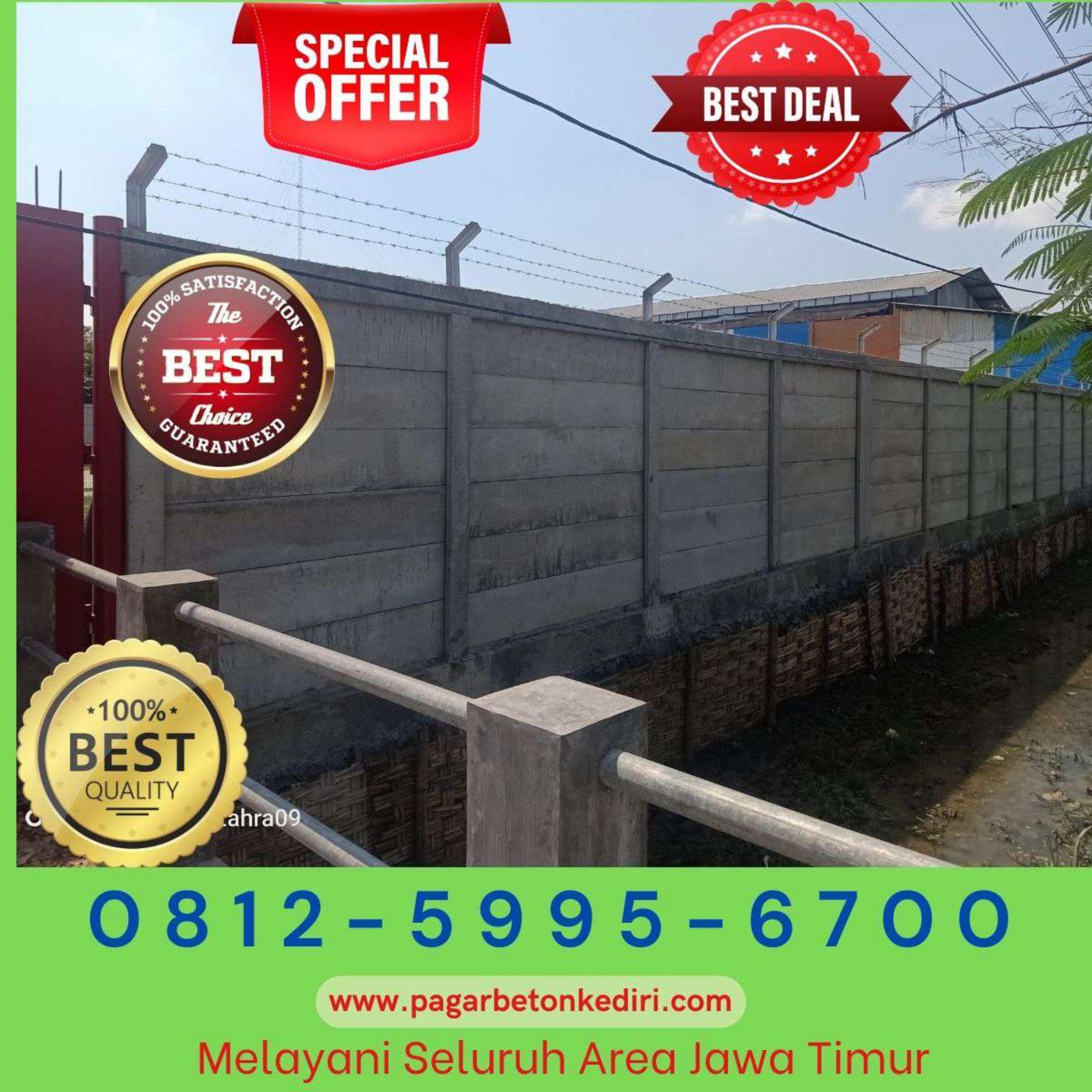 TERBAIK 0812.5995.6700 | Pagar Panel Beton Precast Kediri by Pagar
