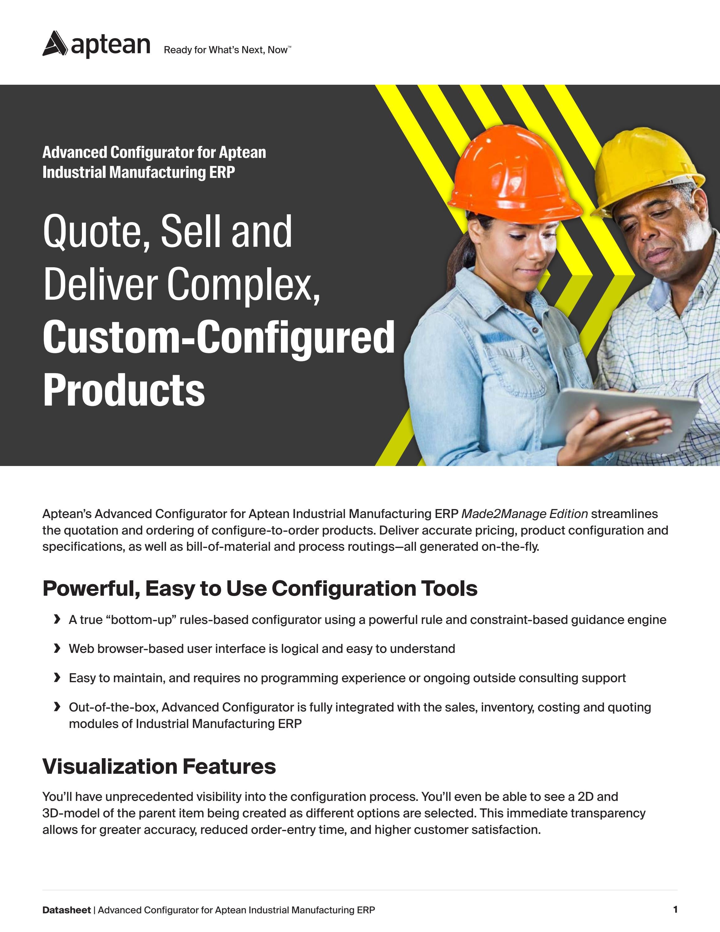 Aptean Industrial Manufacturing ERP - Advanced Configurator by Aptean ...
