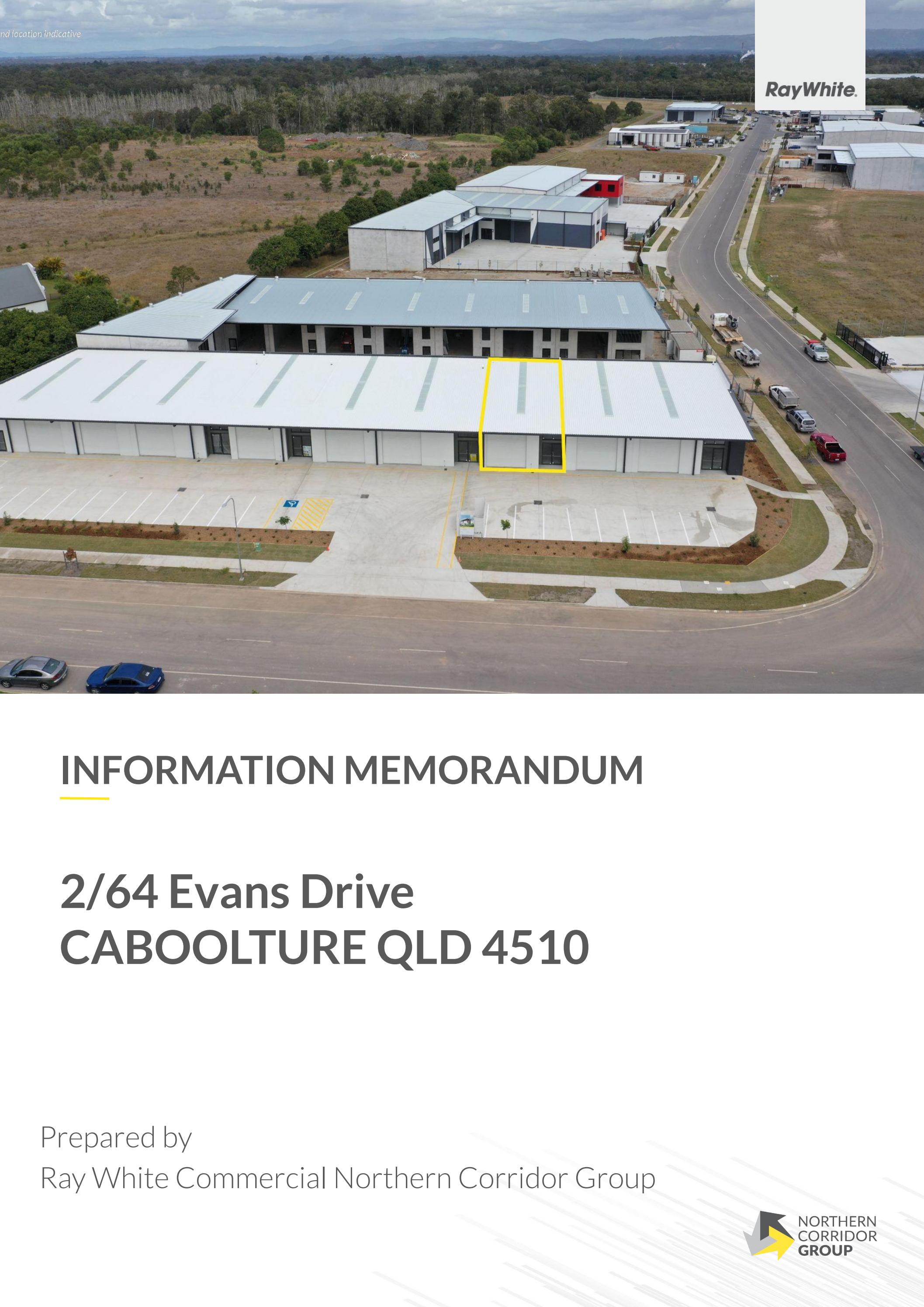 Evenes Drive Information Memorandum | 2/64 Evans Drive, Caboolture | Ray White ...