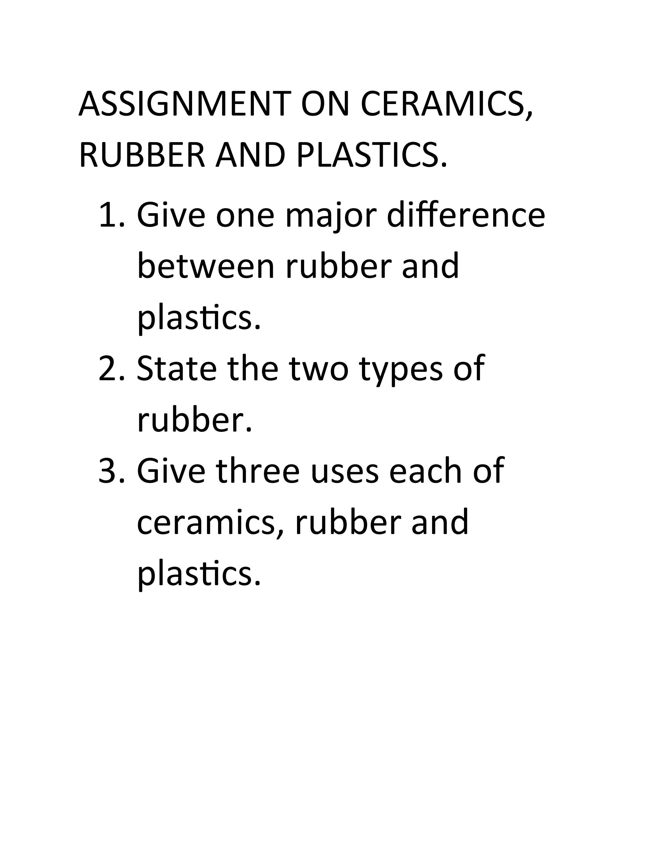 CERAMICS, PLASTICS AND RUBBER by Gra chef Issuu