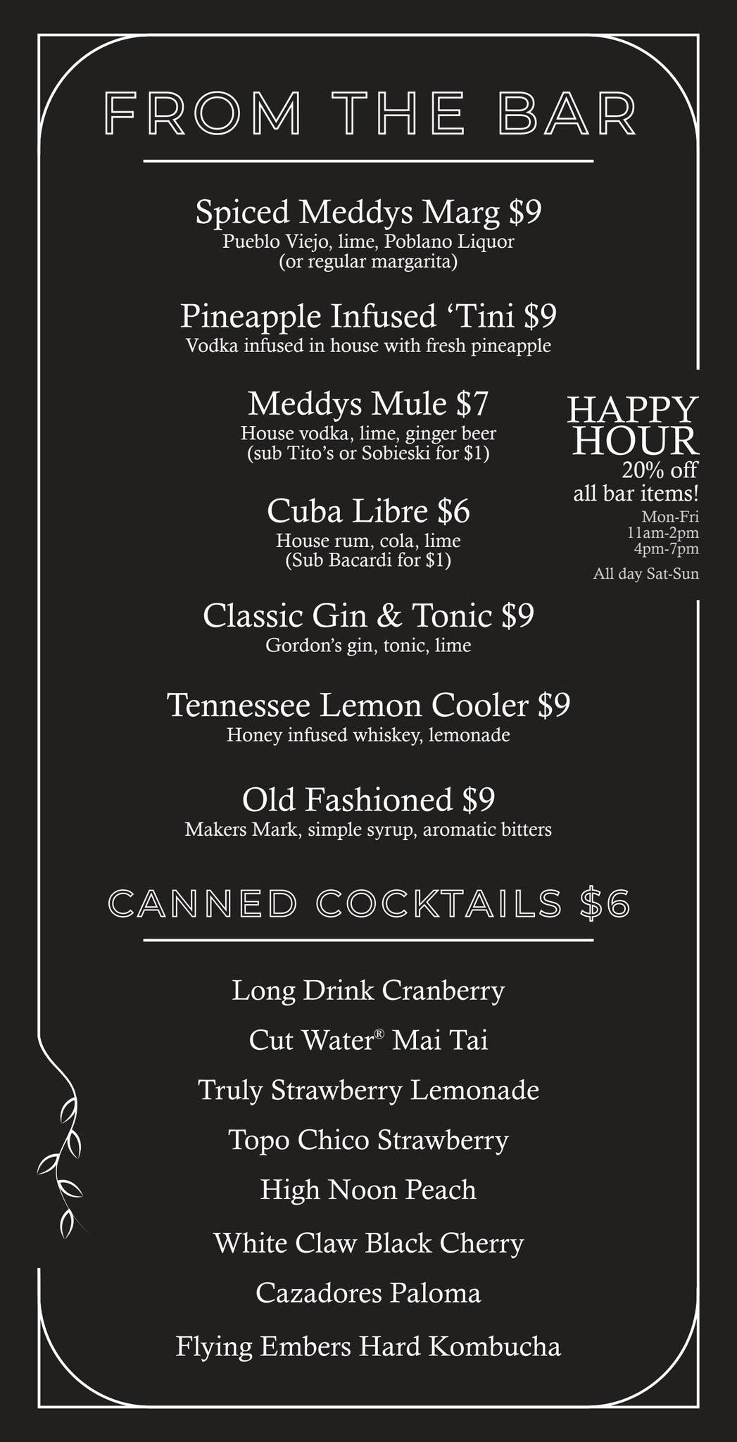 tobacco road drink menu Texas Roadhouse Happy Hour 2026