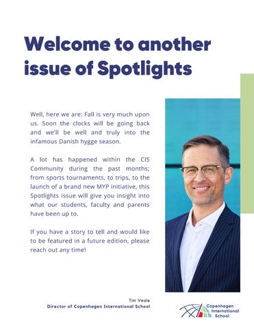 Copenhagen International School 灯饰目录 · Spotlights 期 6 - September/October 2022 第 4 页