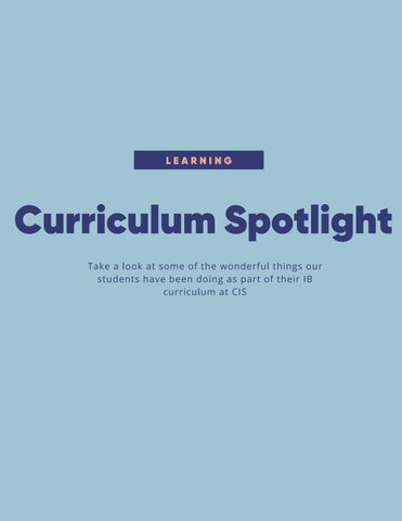 Copenhagen International School 灯饰目录 · Spotlights 期 6 - September/October 2022 第 6 页