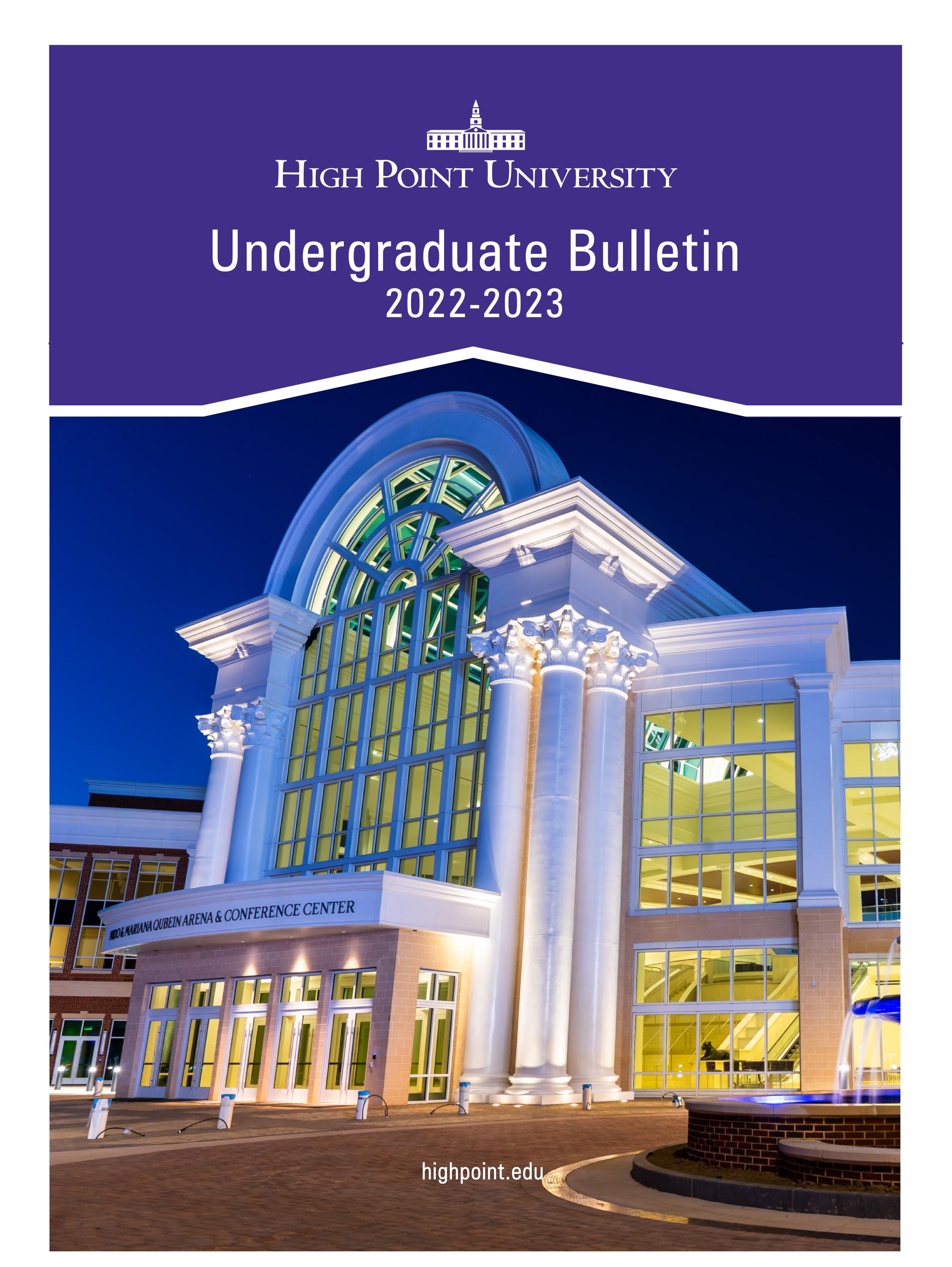 2022-2023 Undergraduate Bulletin by High Point University - Issuu