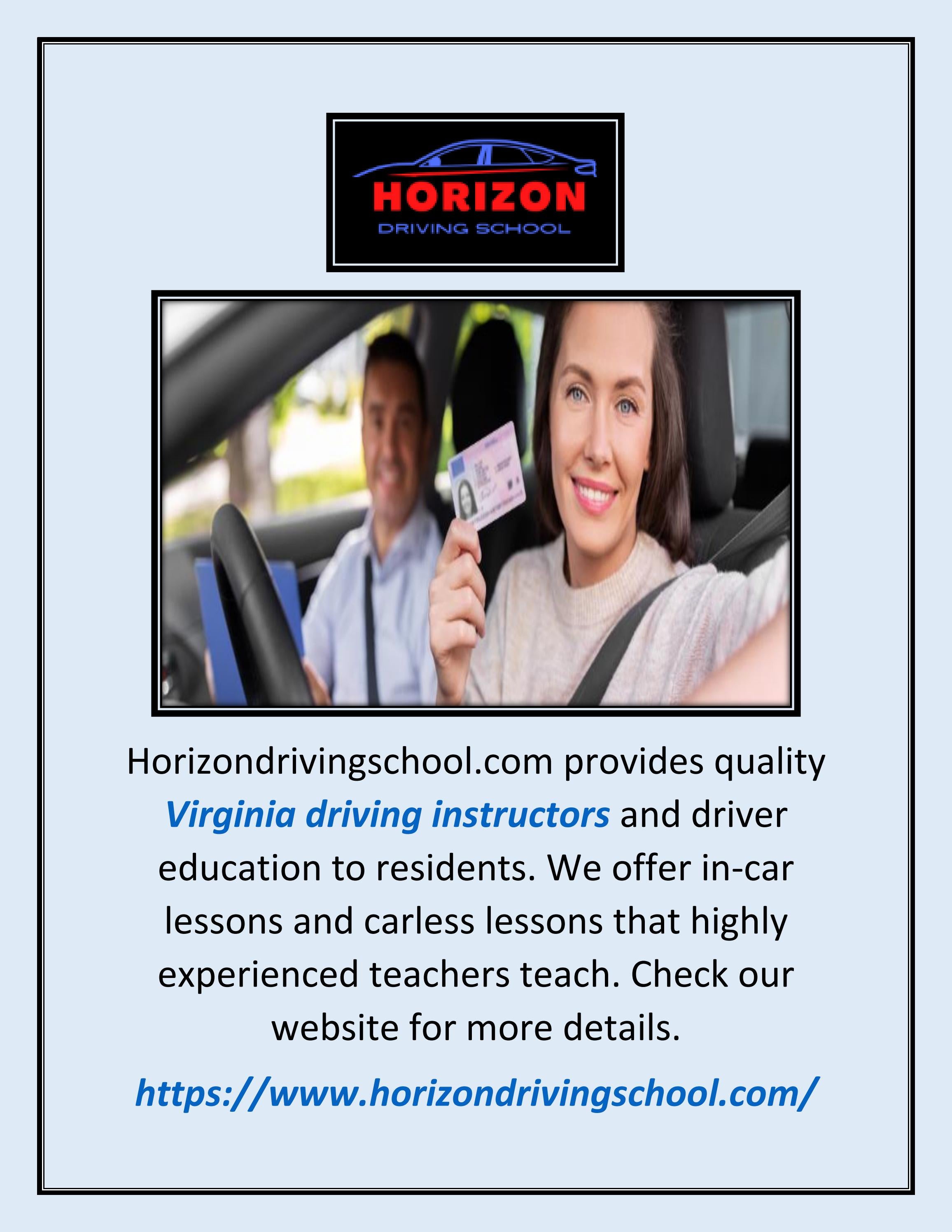 Virginia Driving Instructors by Horizon