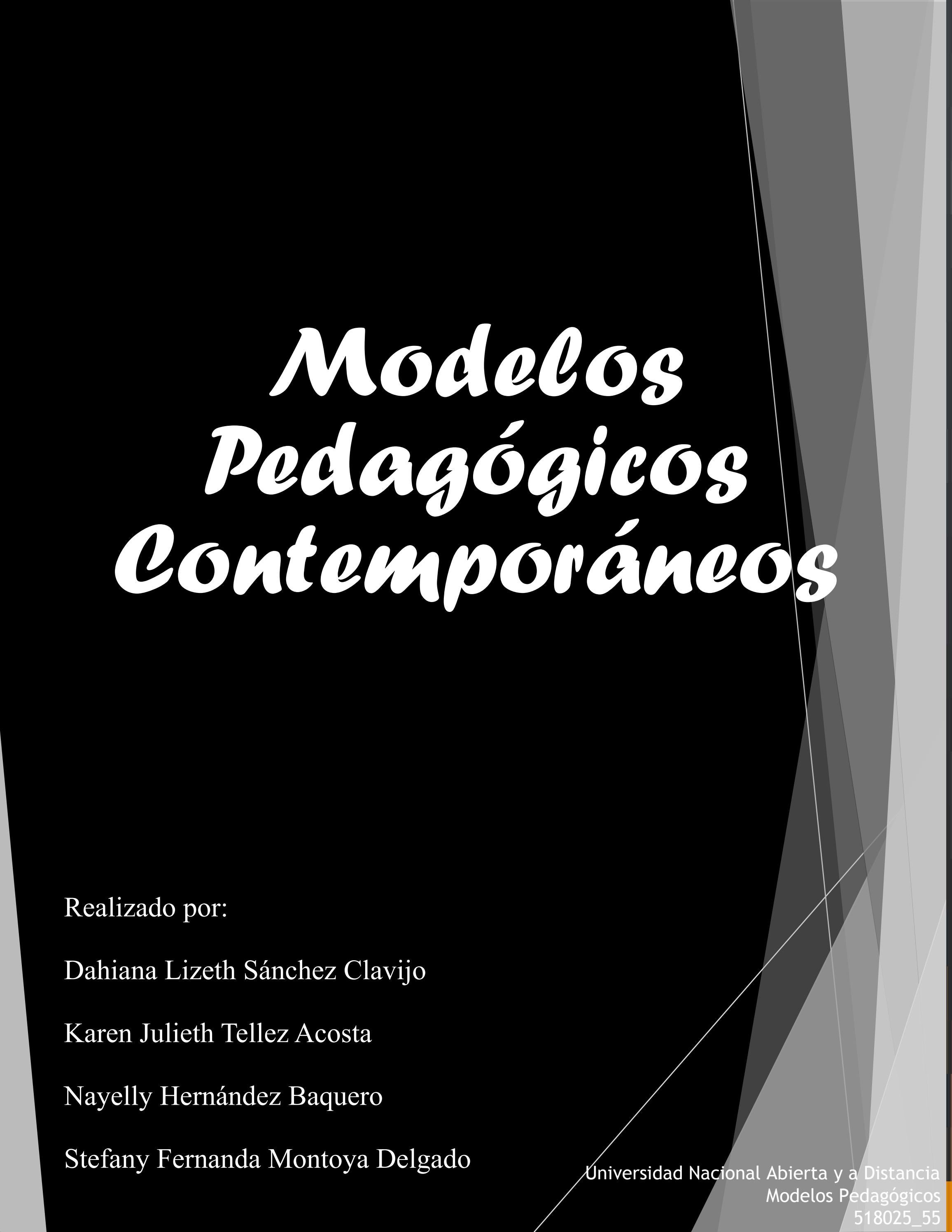 Modelos Pedagógicos Contemporáneos by Karen Tellez - Issuu